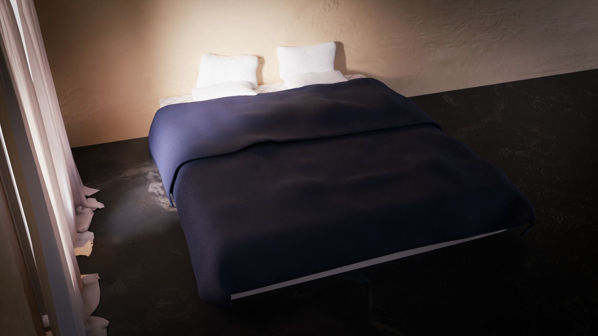 Modern Bed 3D model_3