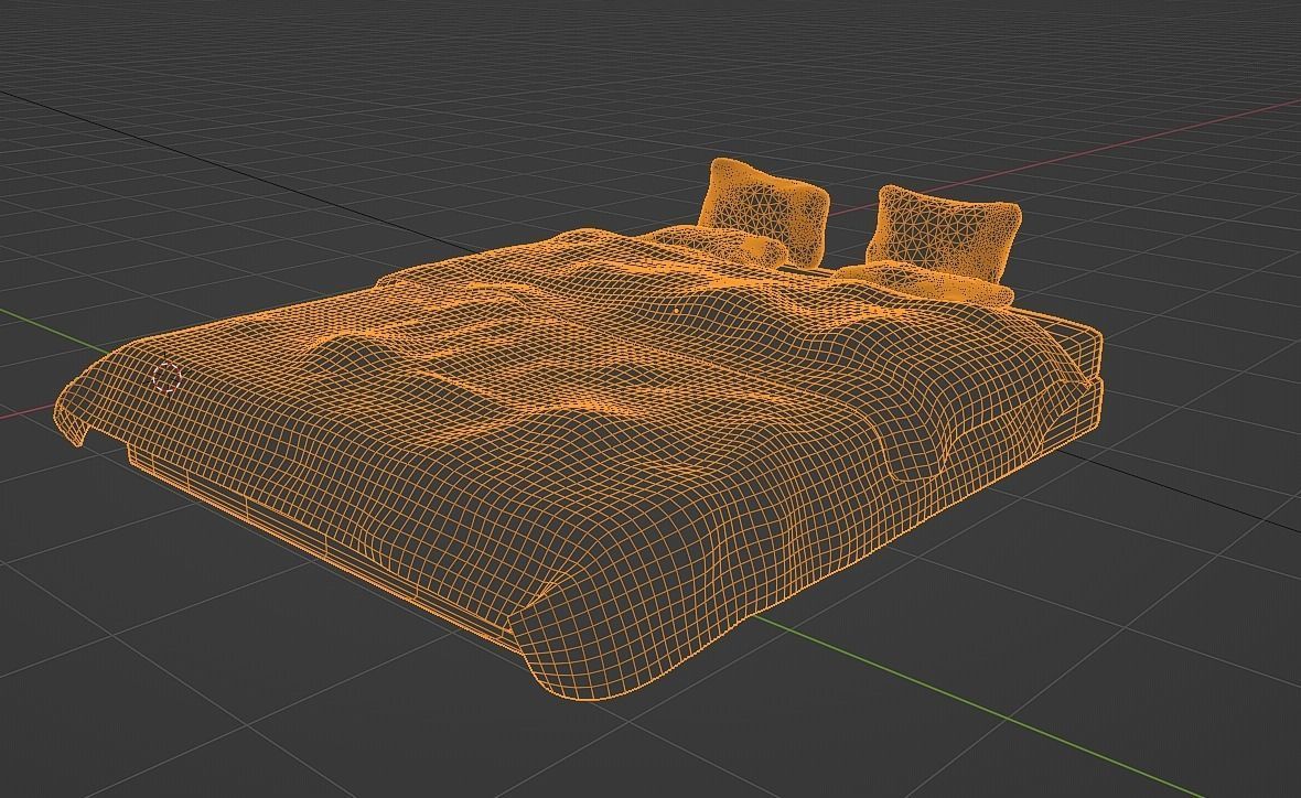Modern Bed 3D model_5