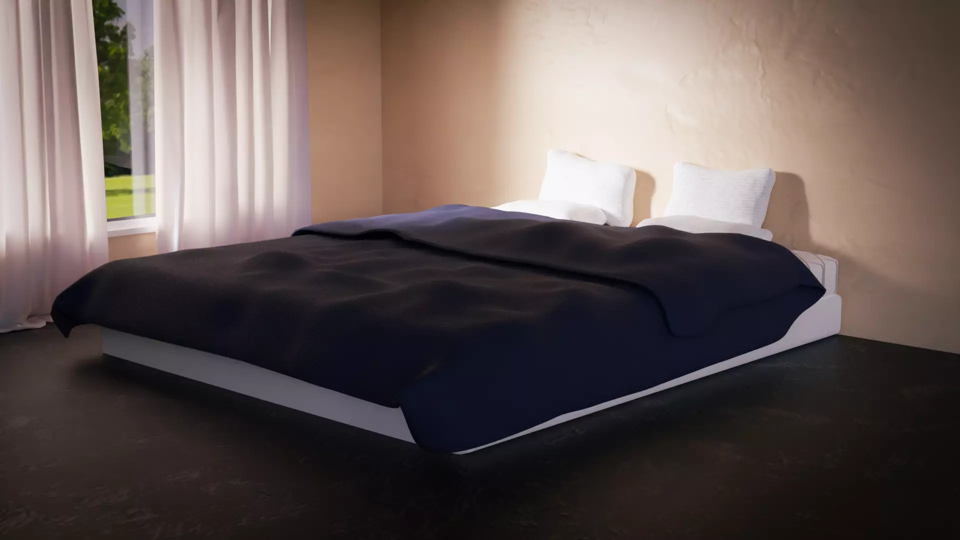 Modern Bed 3D model_0