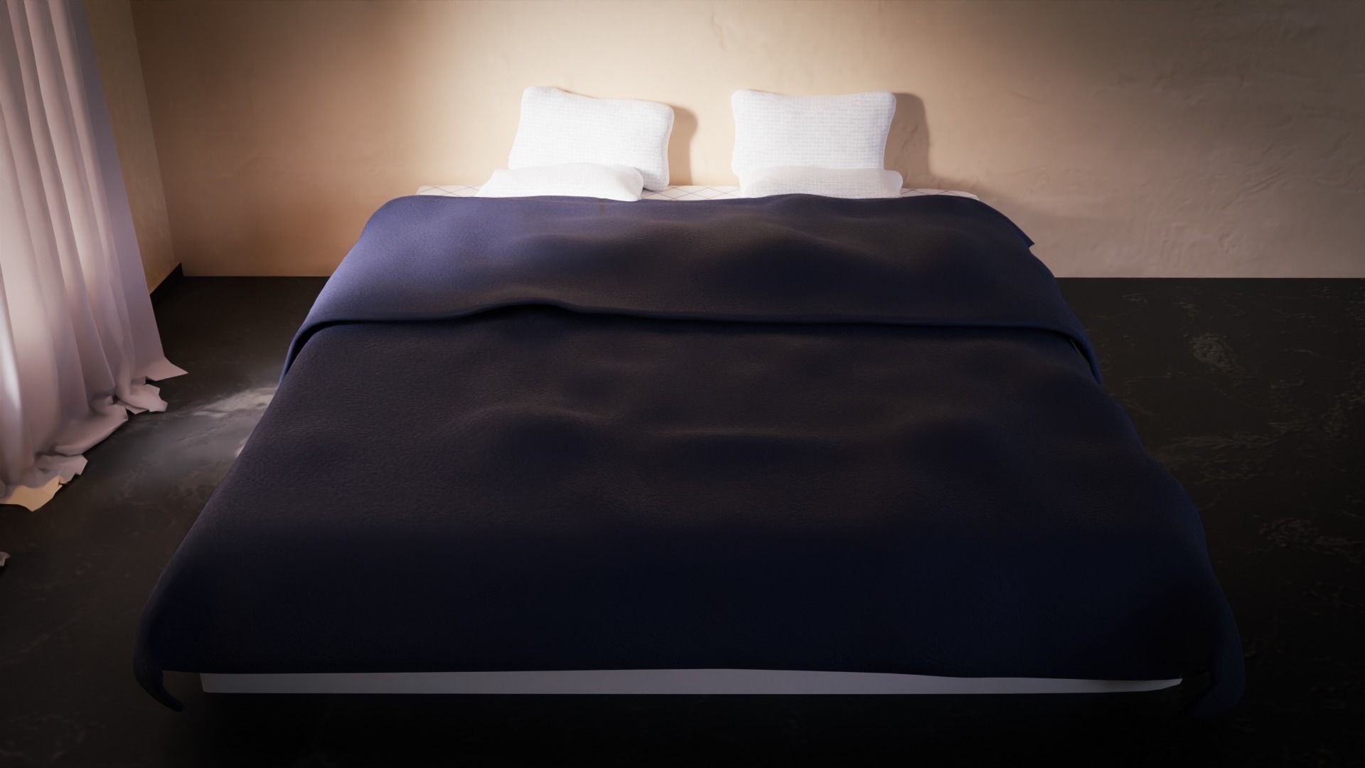 Modern Bed 3D model_1