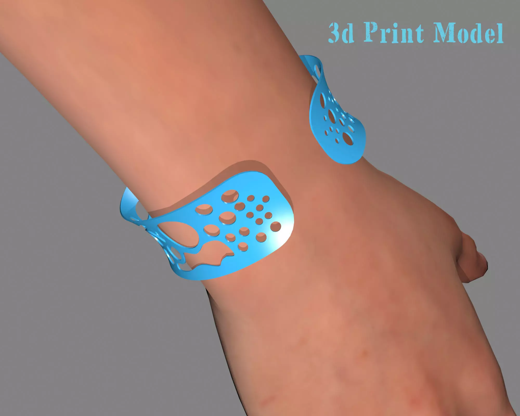 modern bracelet STL jewelry Free 3D print model