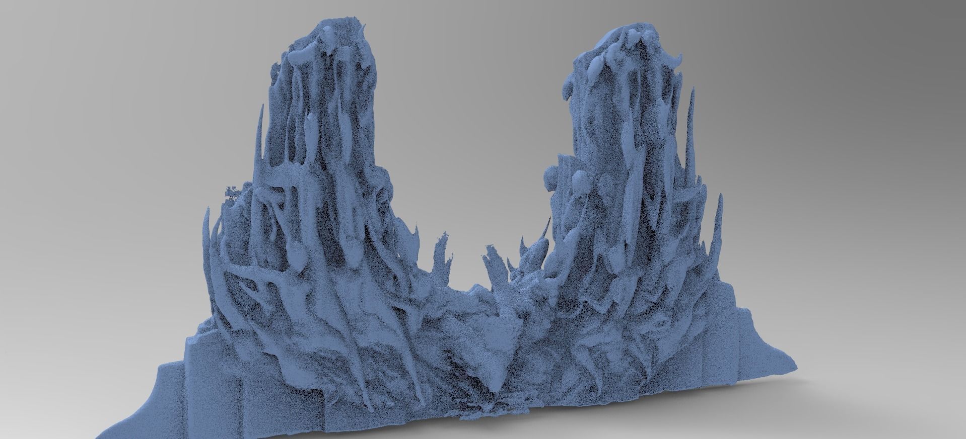 Dantes Underworld Figure Rocks 3D model_1