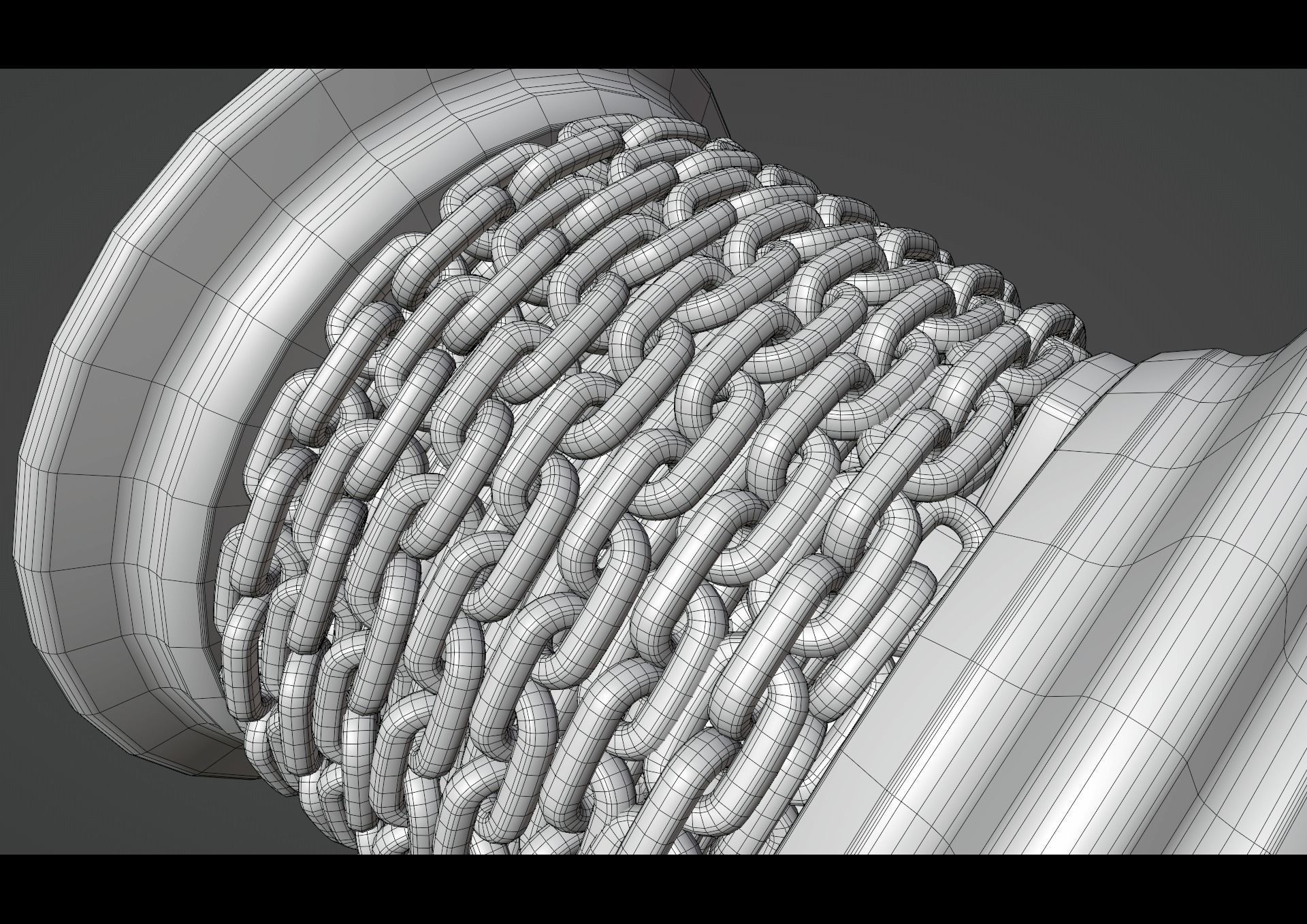 chain spool Low-poly 3D model_9