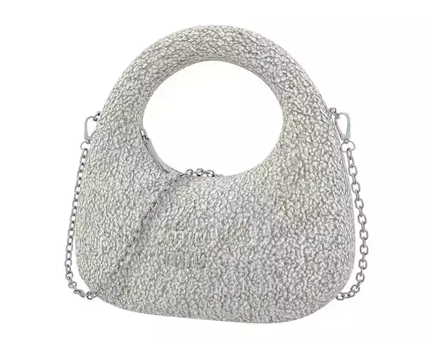 Miu Miu Wander Shearling Mini Bag