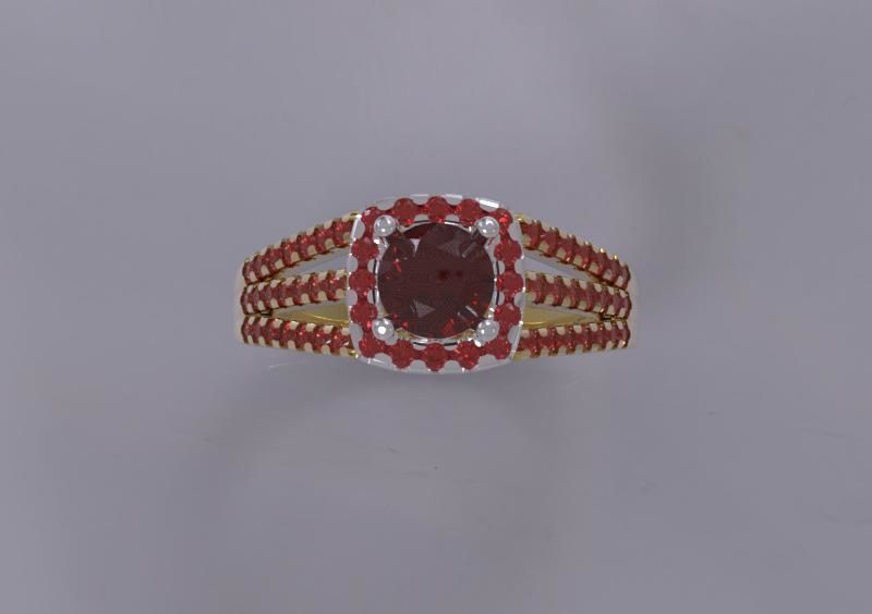 Ring Ruby 3D print model_2
