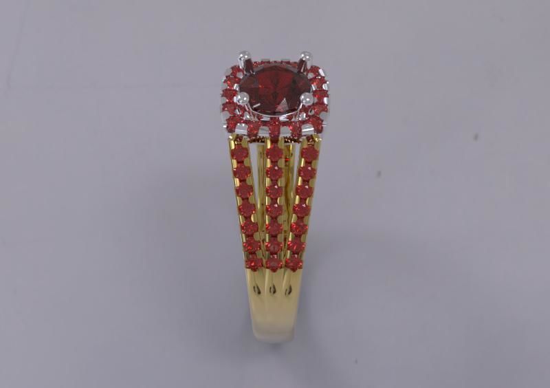 Ring Ruby 3D print model_1