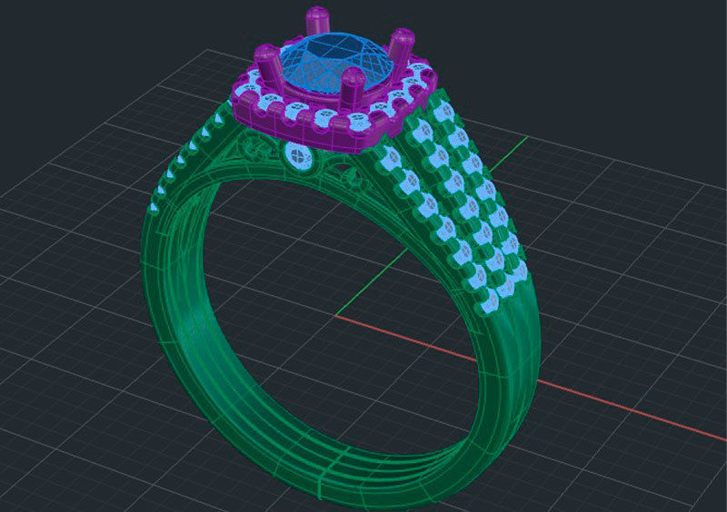 Ring Ruby 3D print model_3