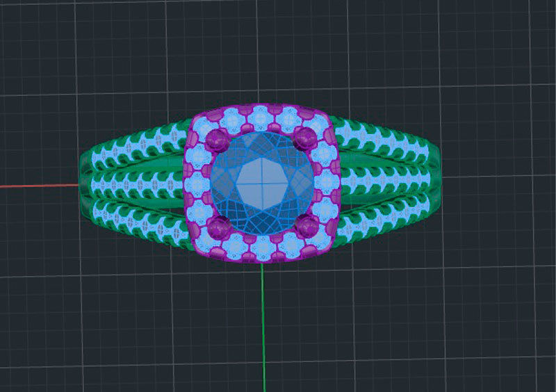 Ring Ruby 3D print model_5