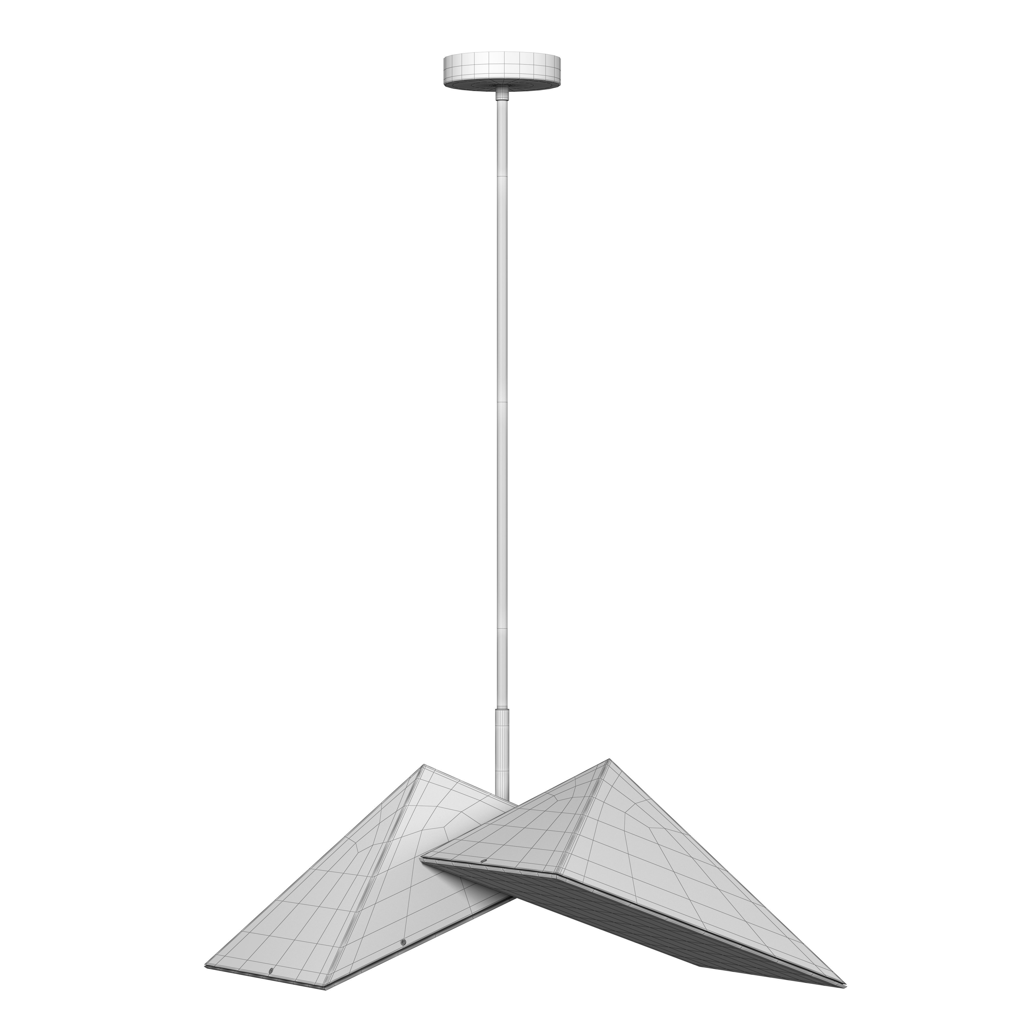 TRIANGULAR PRISM  PENDANT LIGHT 3D model_3