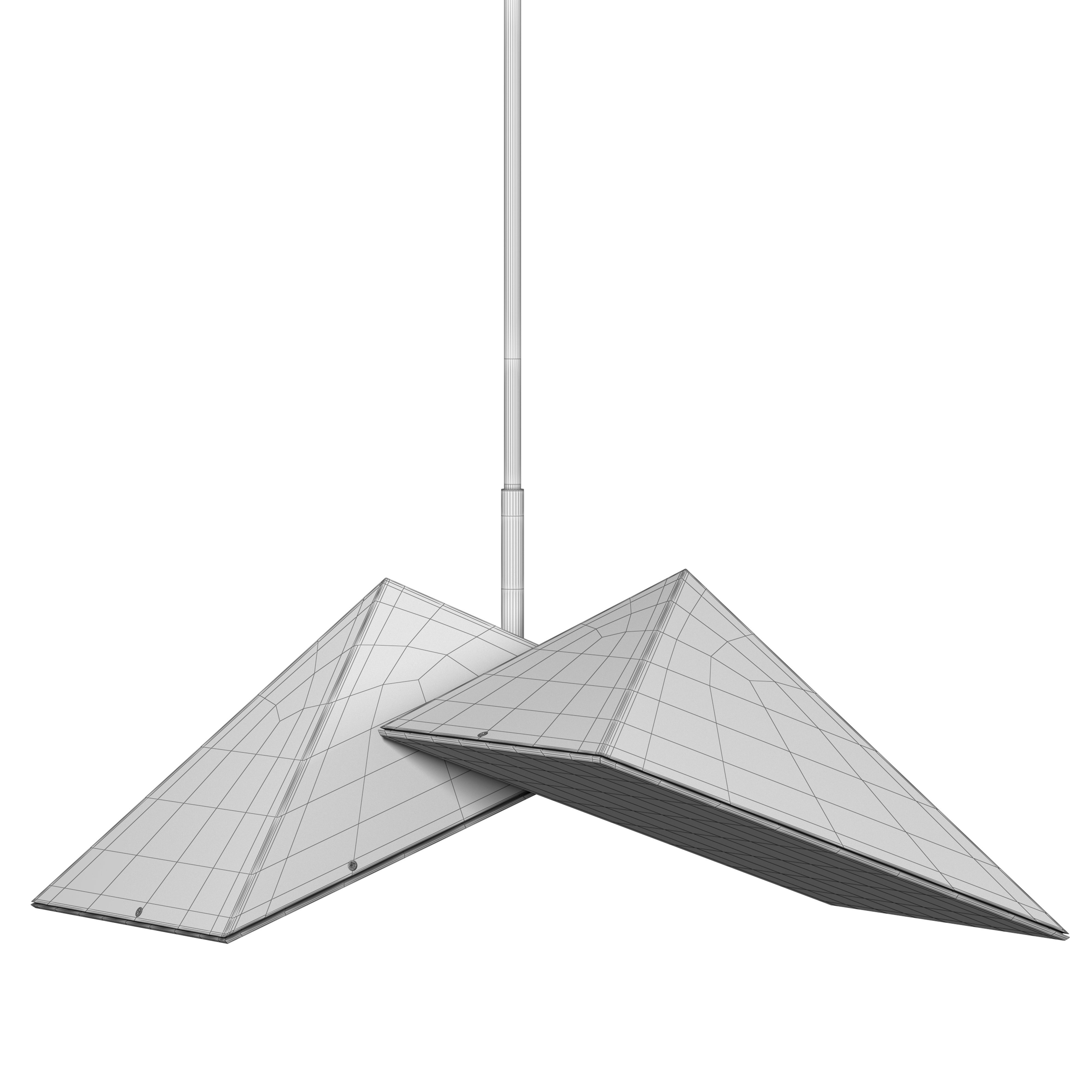 TRIANGULAR PRISM  PENDANT LIGHT 3D model_4