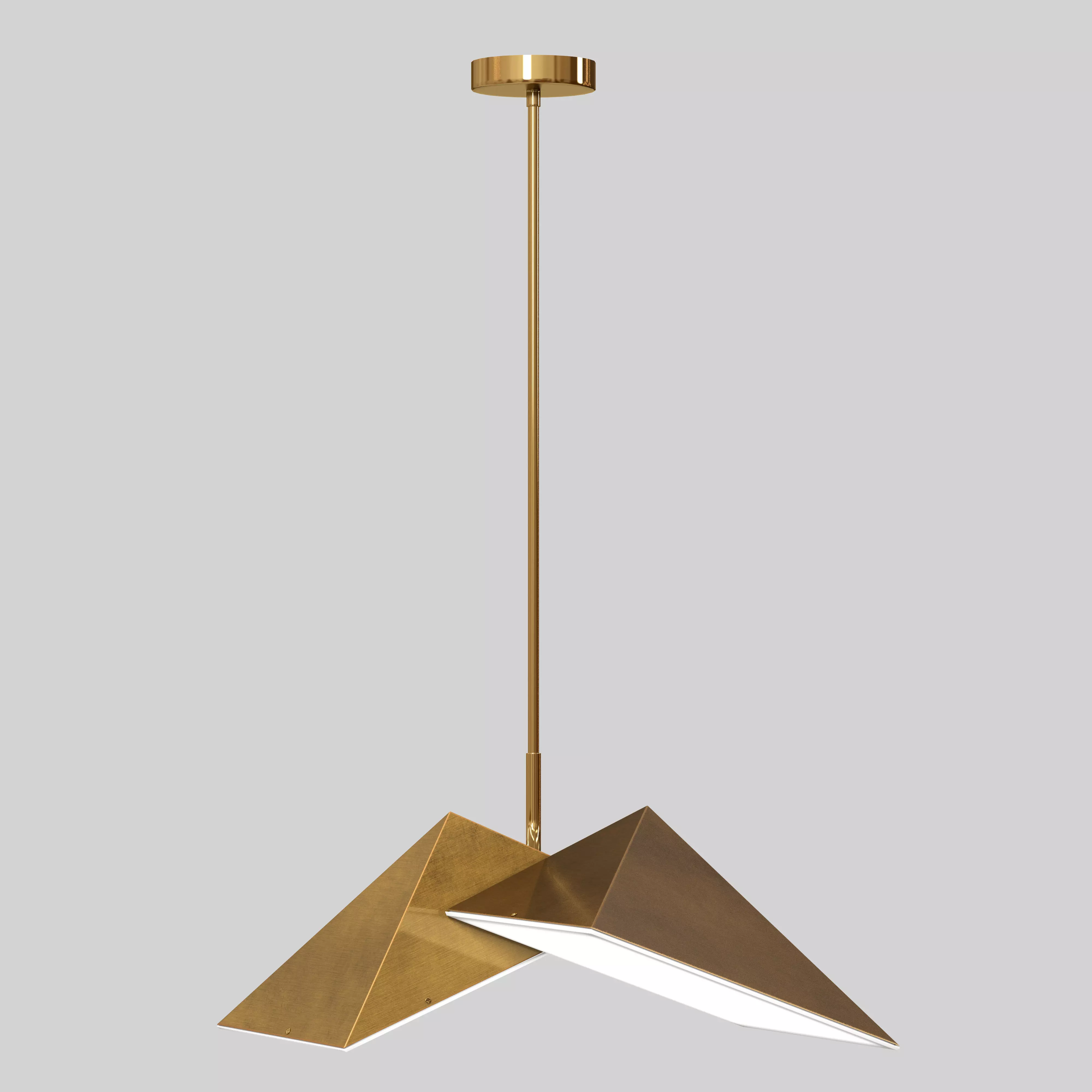TRIANGULAR PRISM  PENDANT LIGHT 3D model_0