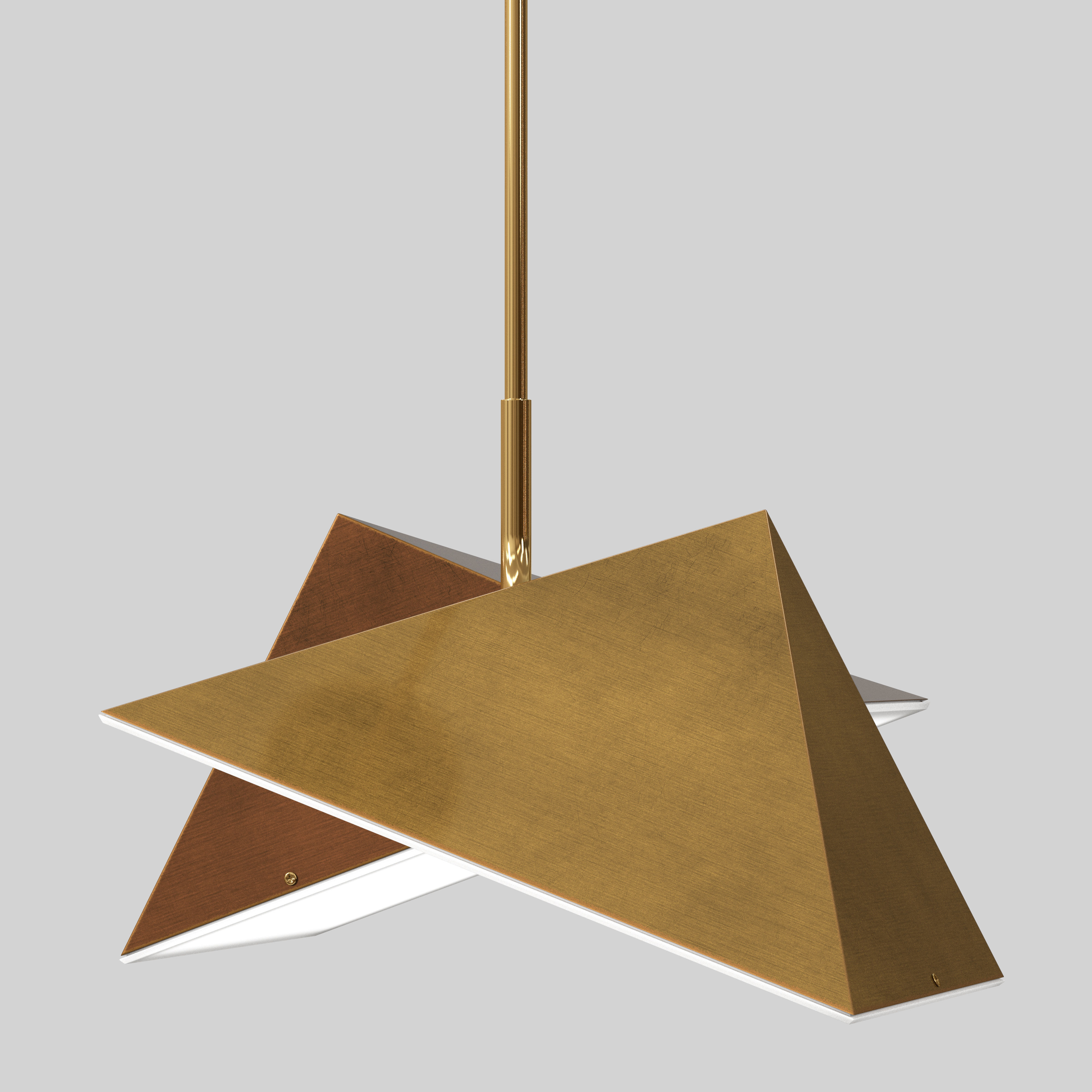 TRIANGULAR PRISM  PENDANT LIGHT 3D model_1