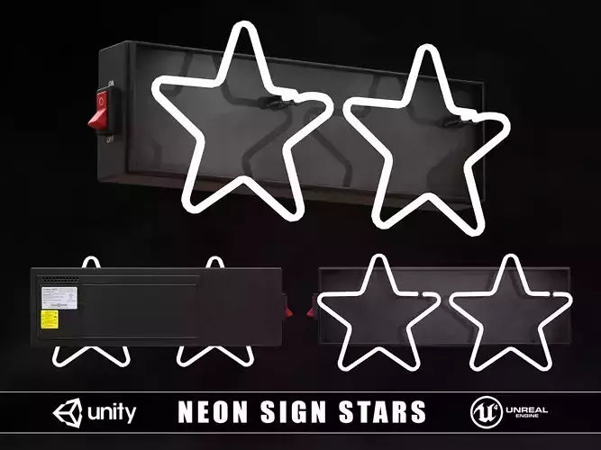 Neon Sign Stars