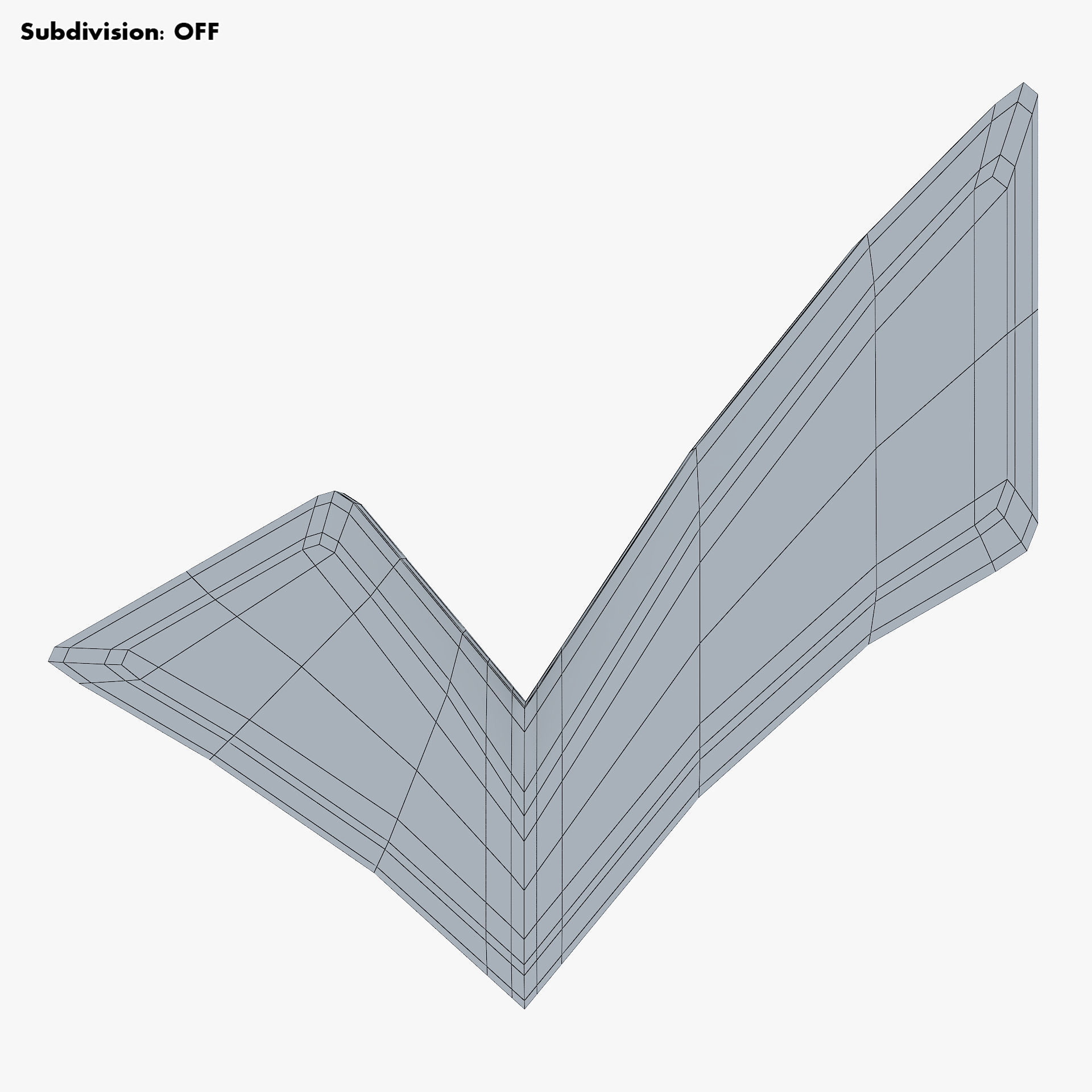 Check Mark v 1 3D model_9