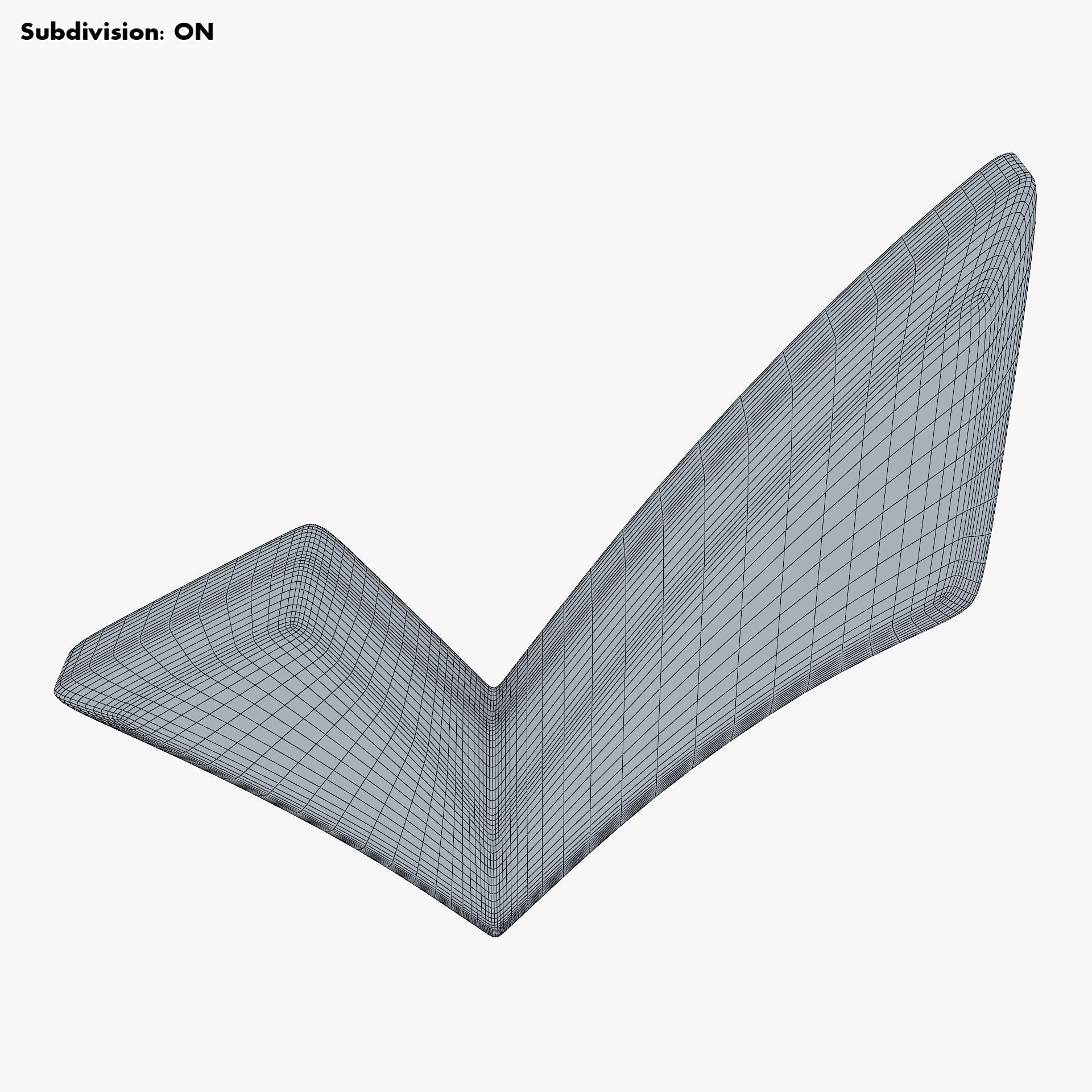 Check Mark v 1 3D model_10