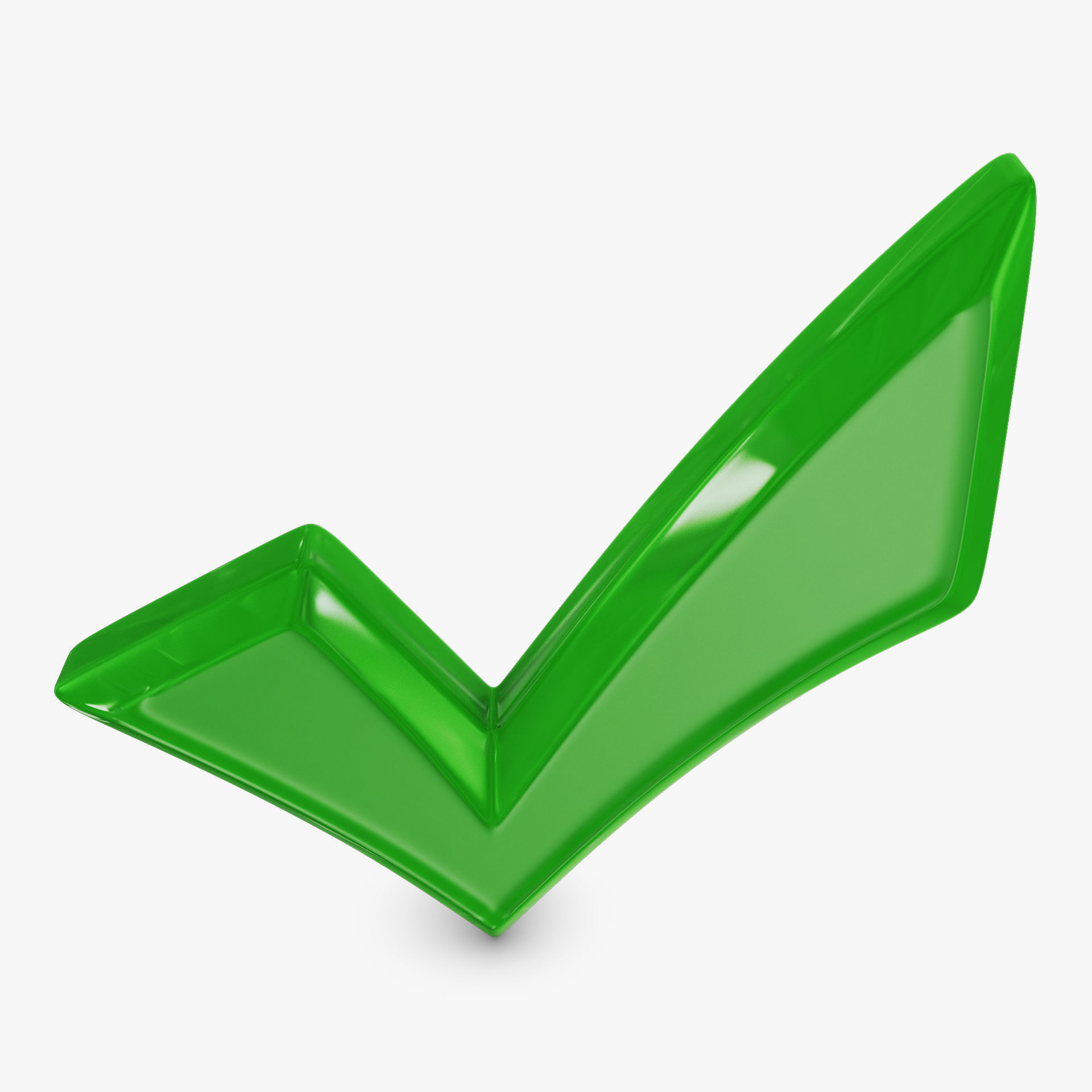 Check Mark v 1 3D model_2