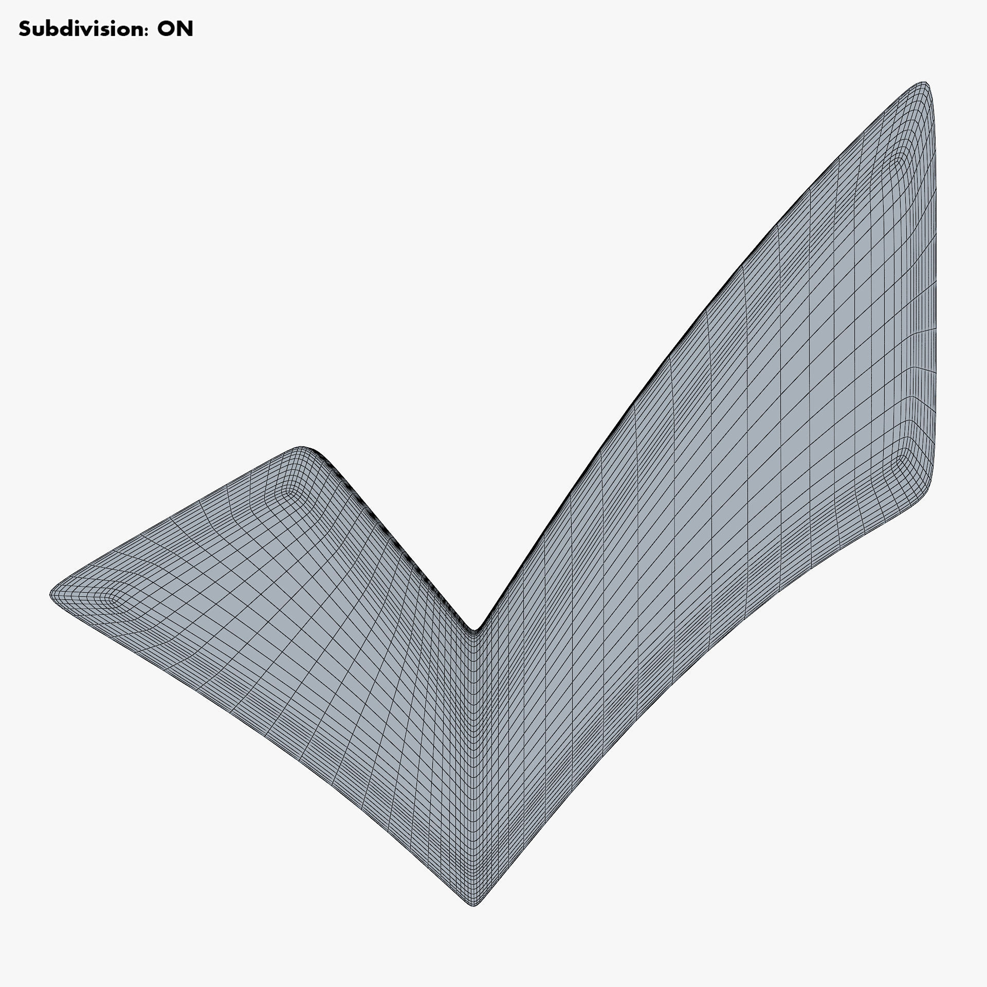 Check Mark v 1 3D model_8