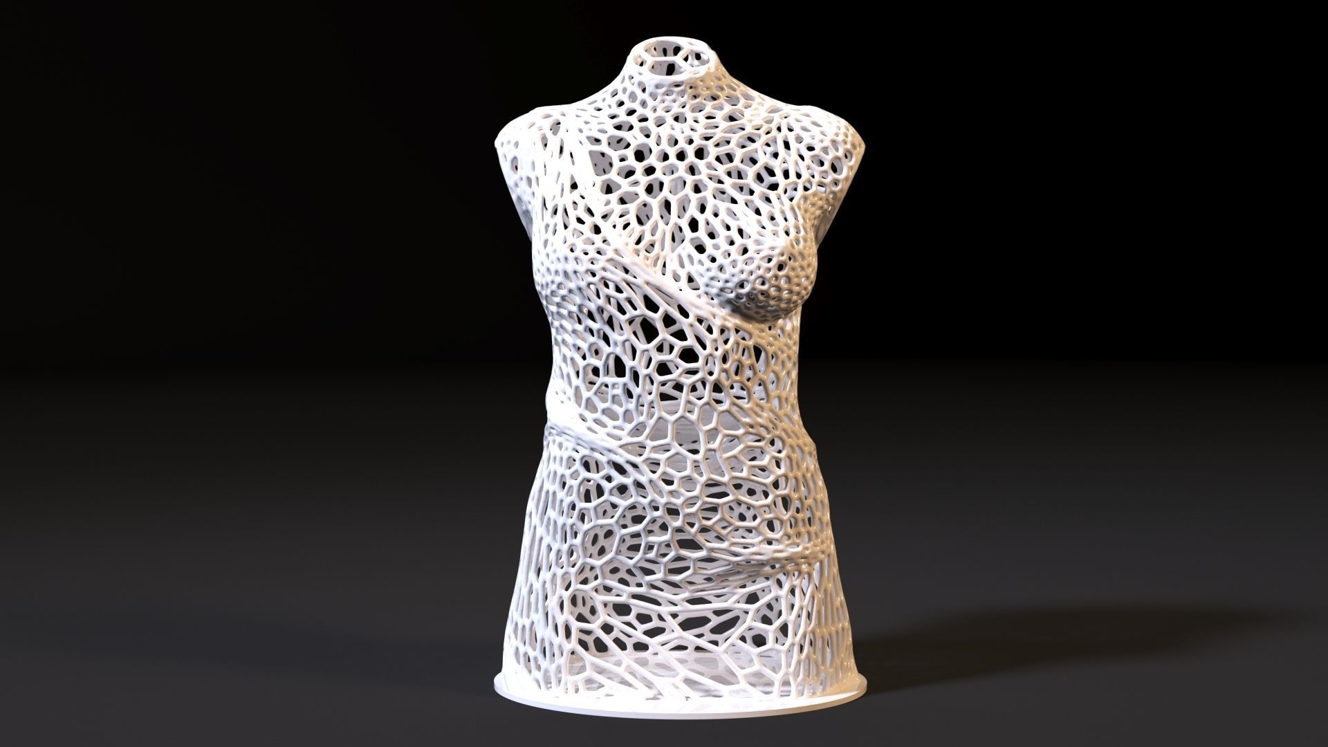 Woman Torso  3D print model_8