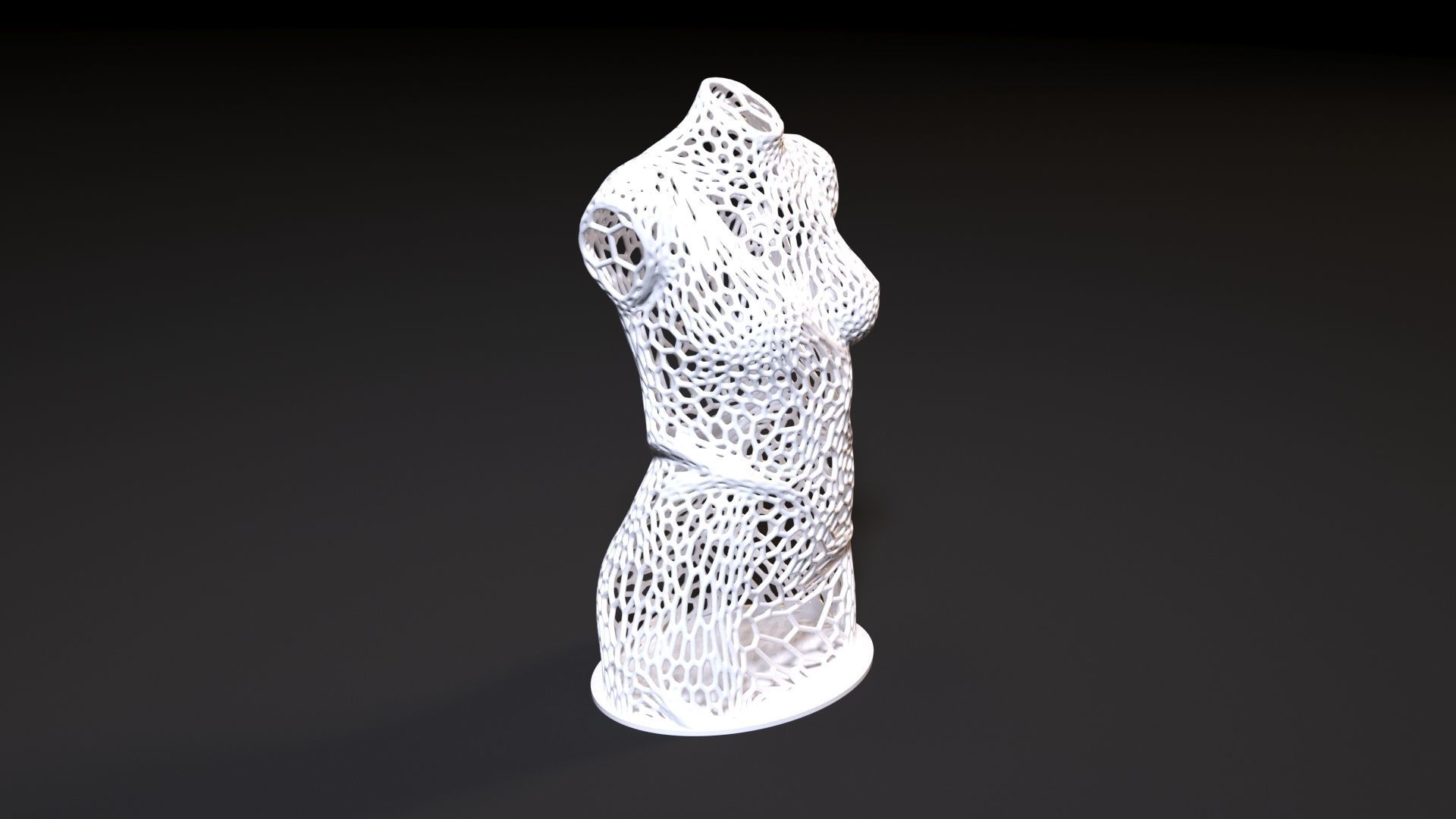 Woman Torso  3D print model_7