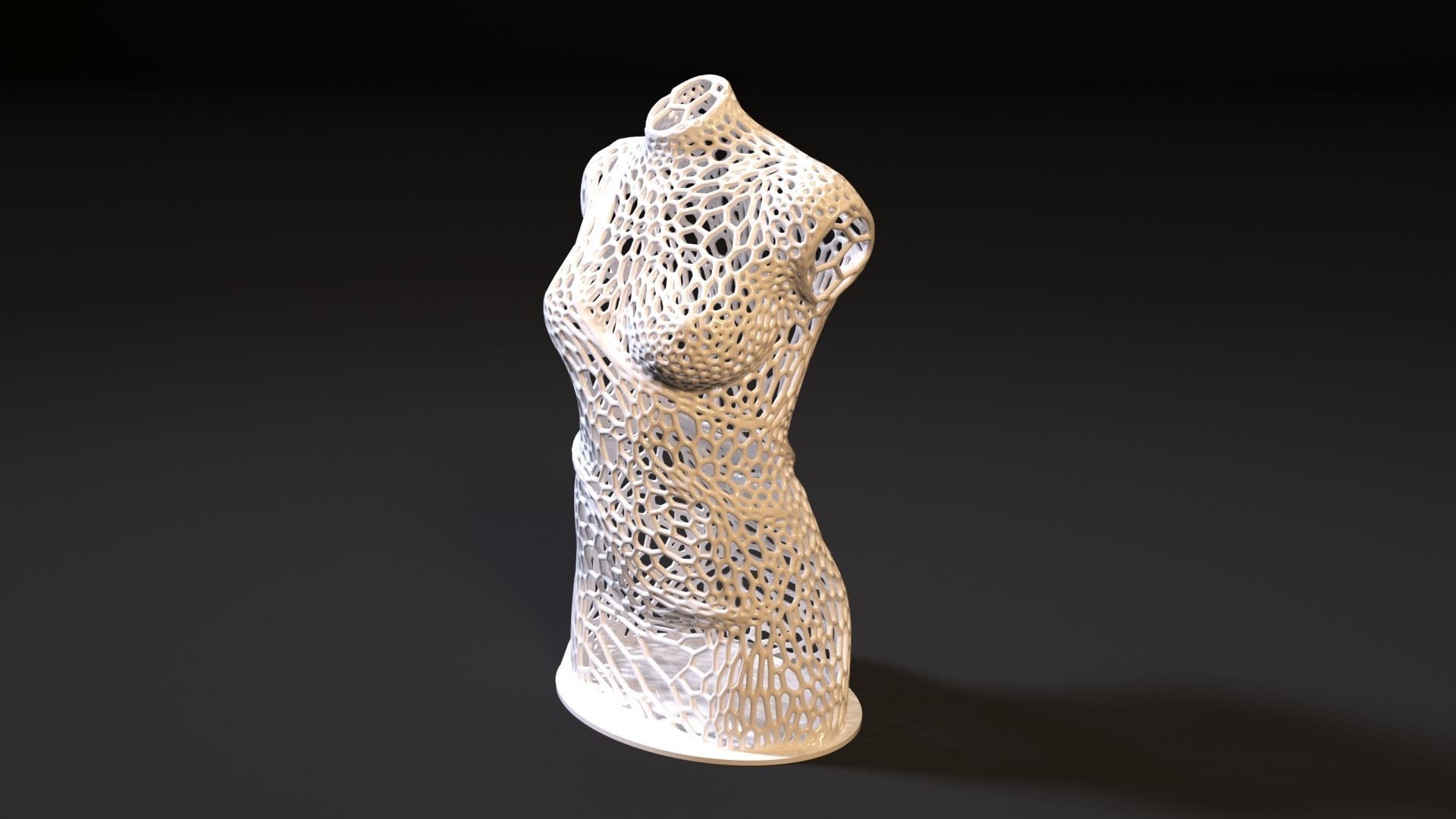 Woman Torso  3D print model_1