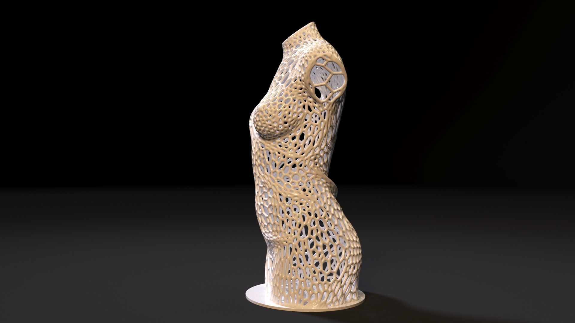 Woman Torso  3D print model_2