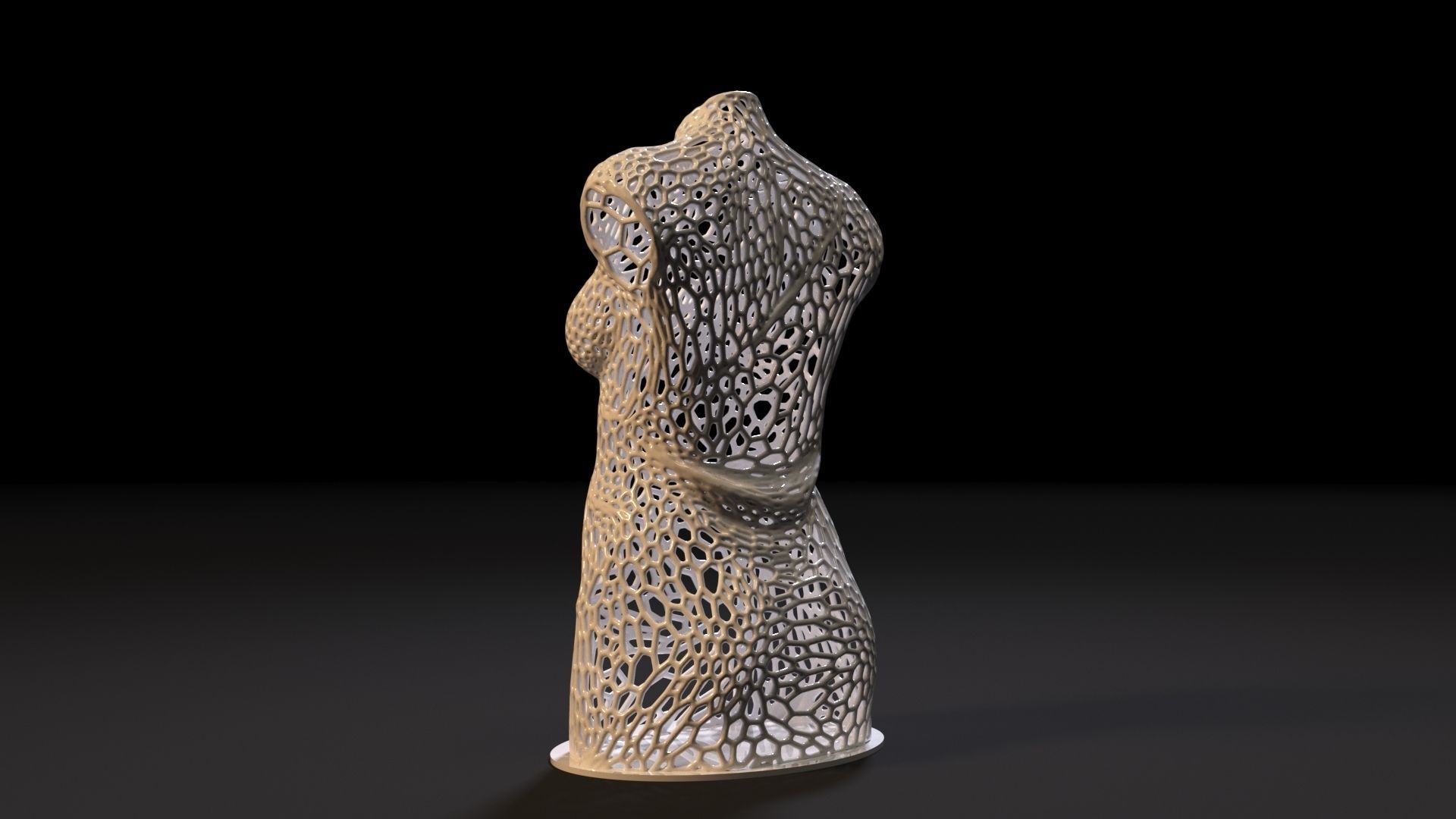 Woman Torso  3D print model_3