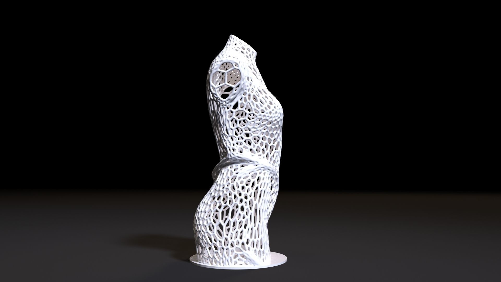 Woman Torso  3D print model_6
