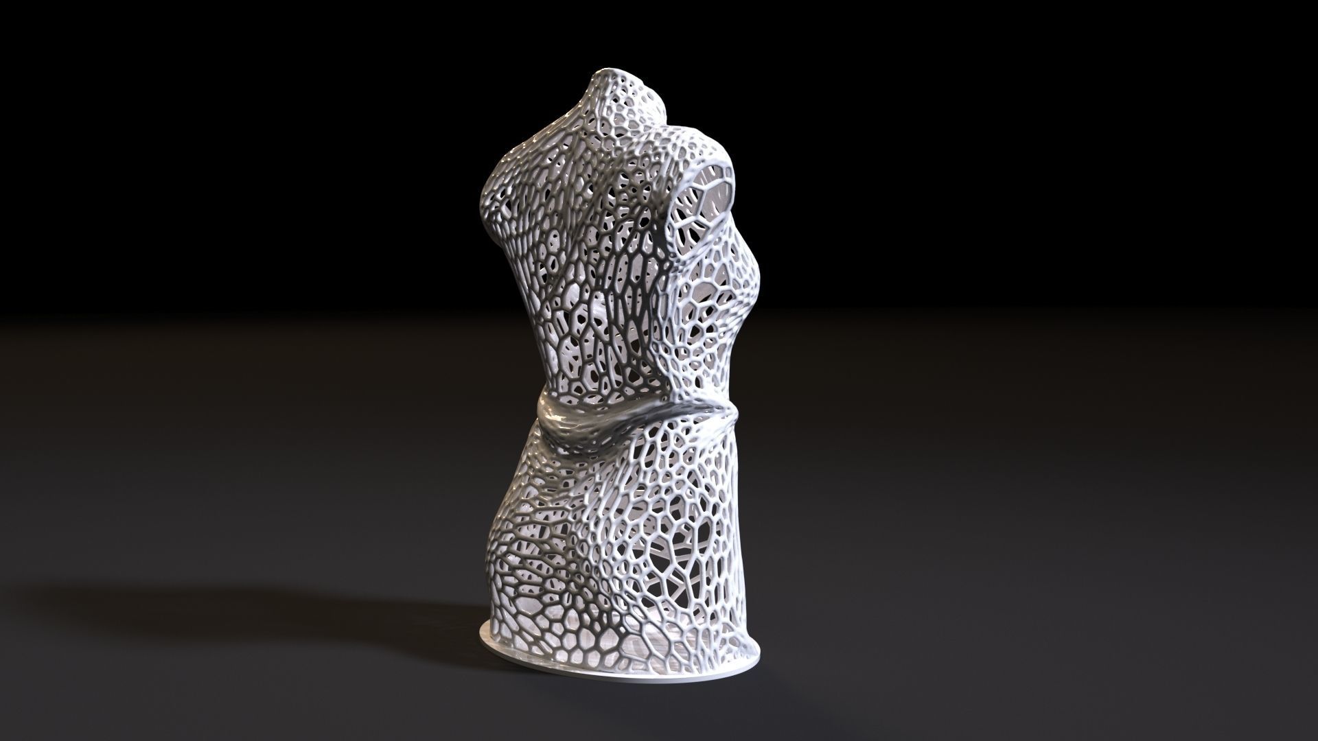 Woman Torso  3D print model_5