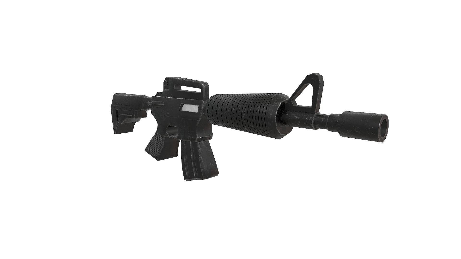 Low Poly Gun Pack Low-poly 3D model_8