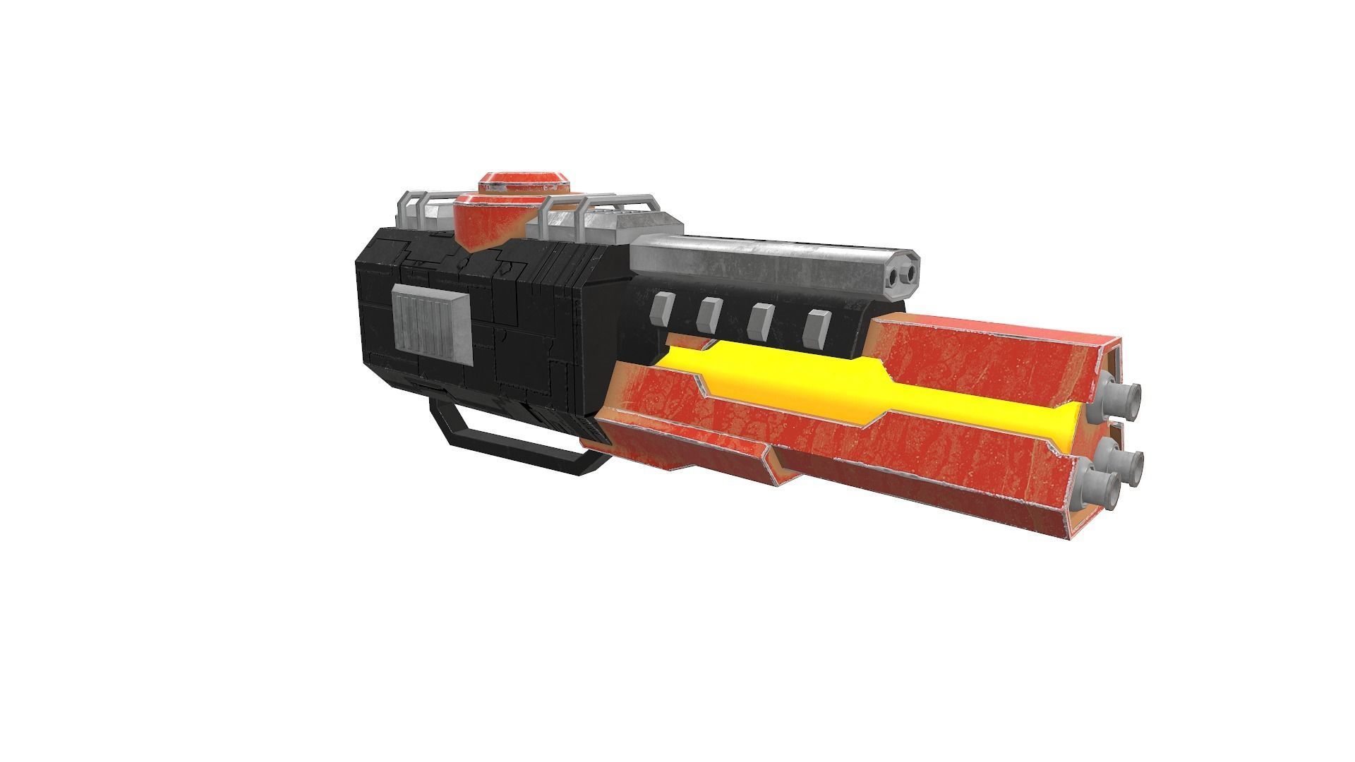 Low Poly Gun Pack Low-poly 3D model_44