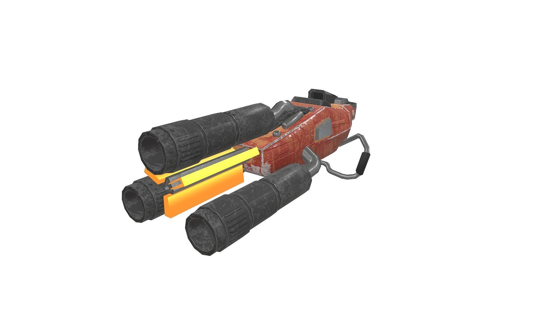 Low Poly Gun Pack Low-poly 3D model_46