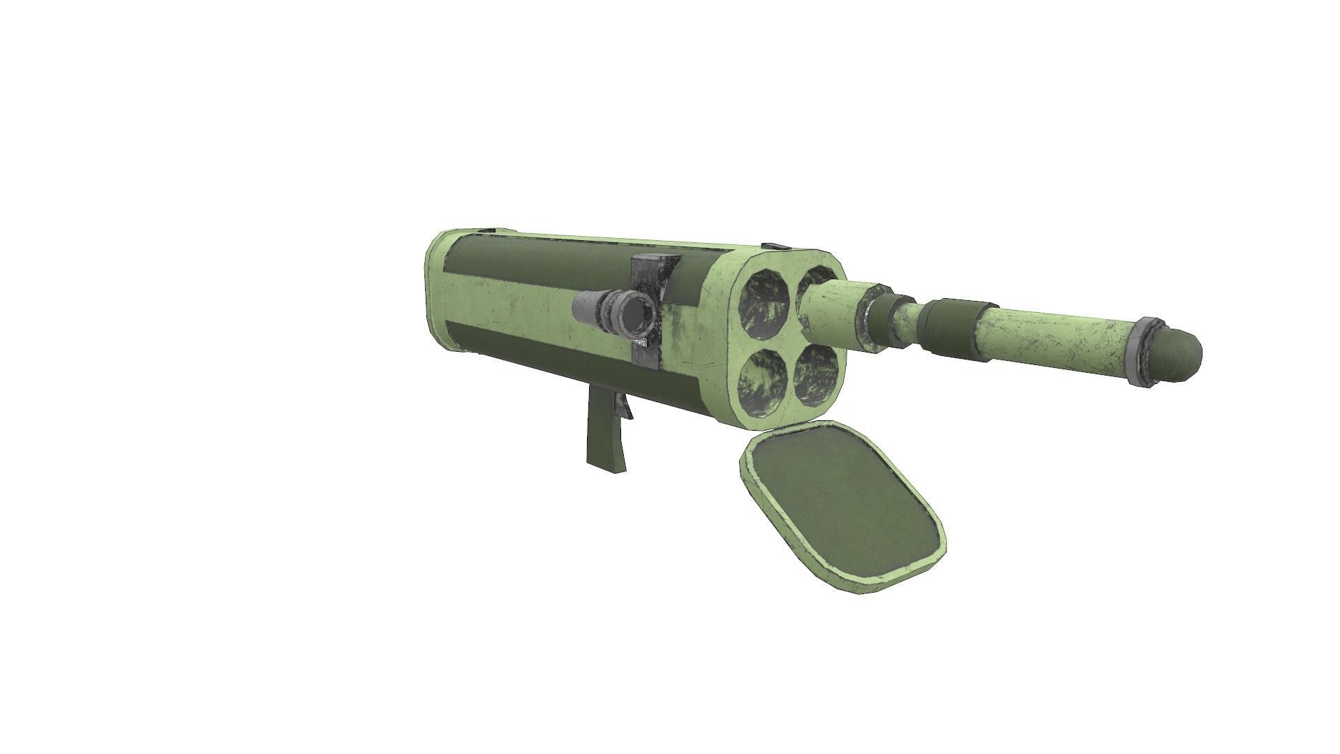 Low Poly Gun Pack Low-poly 3D model_35