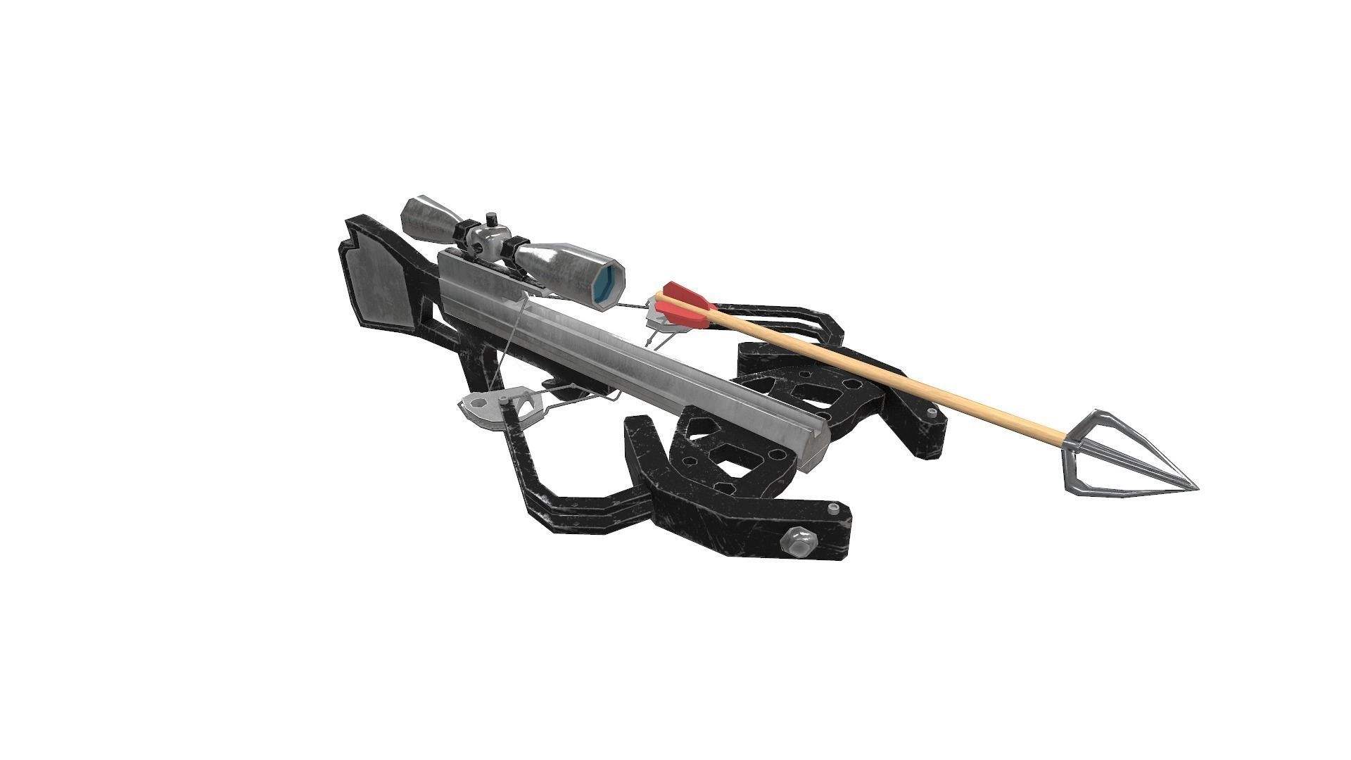 Low Poly Gun Pack Low-poly 3D model_23