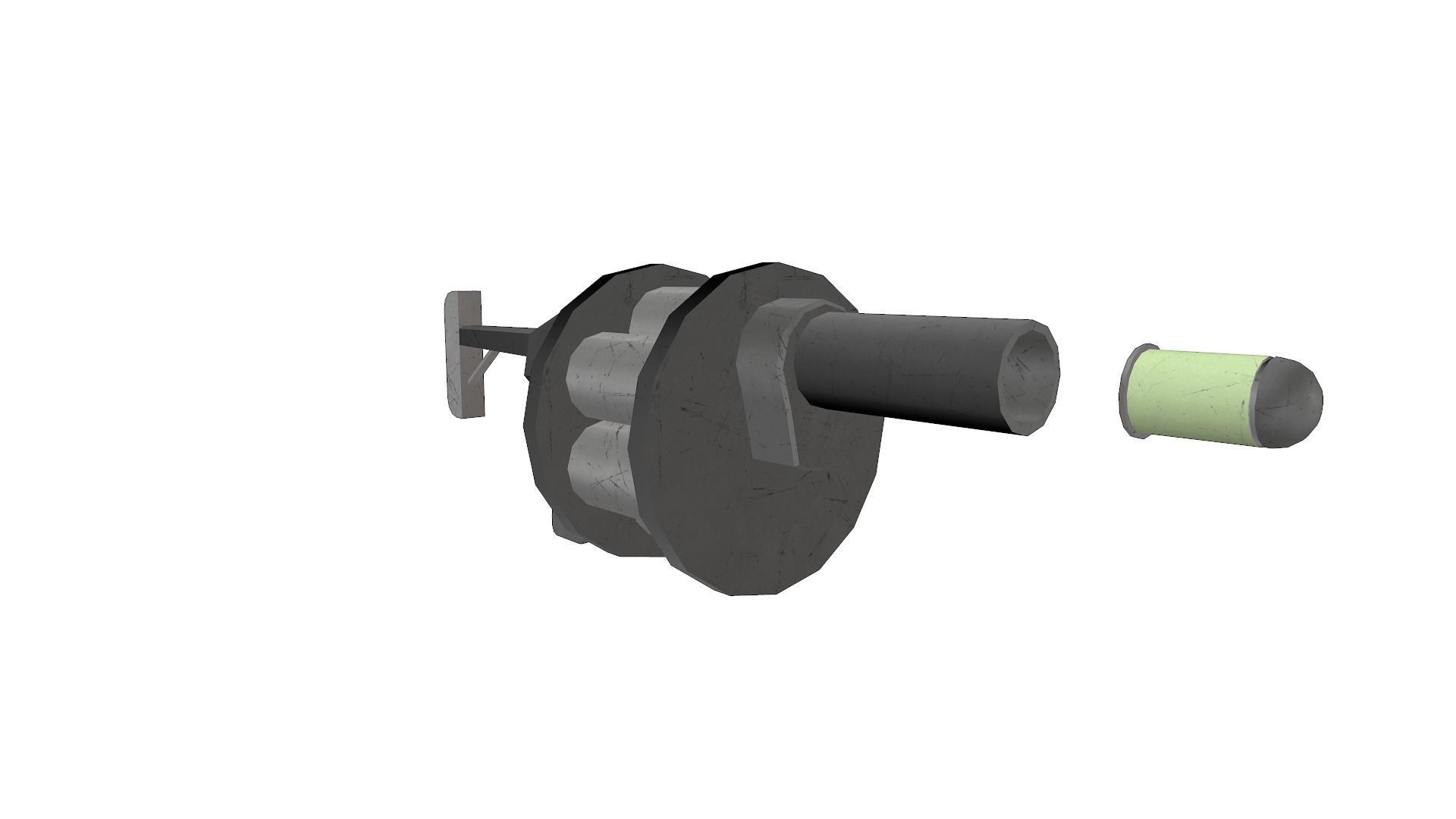 Low Poly Gun Pack Low-poly 3D model_26