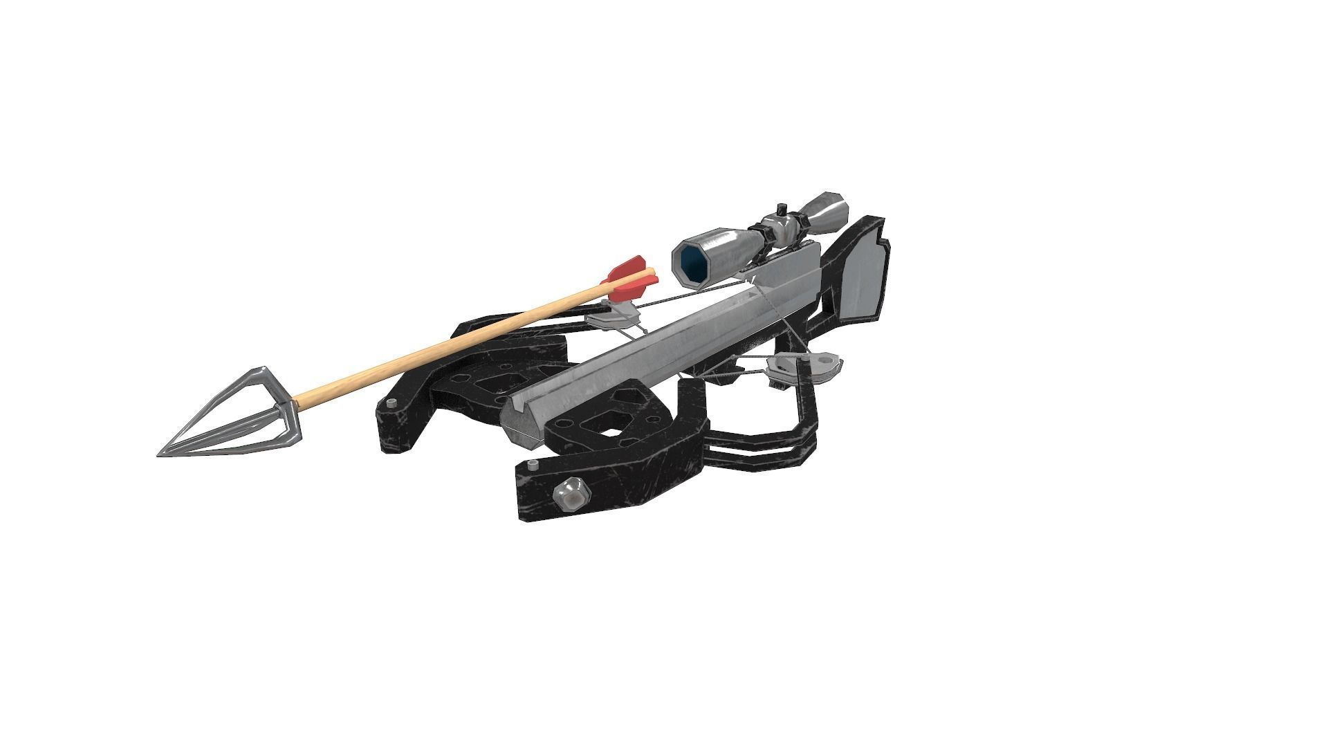 Low Poly Gun Pack Low-poly 3D model_22