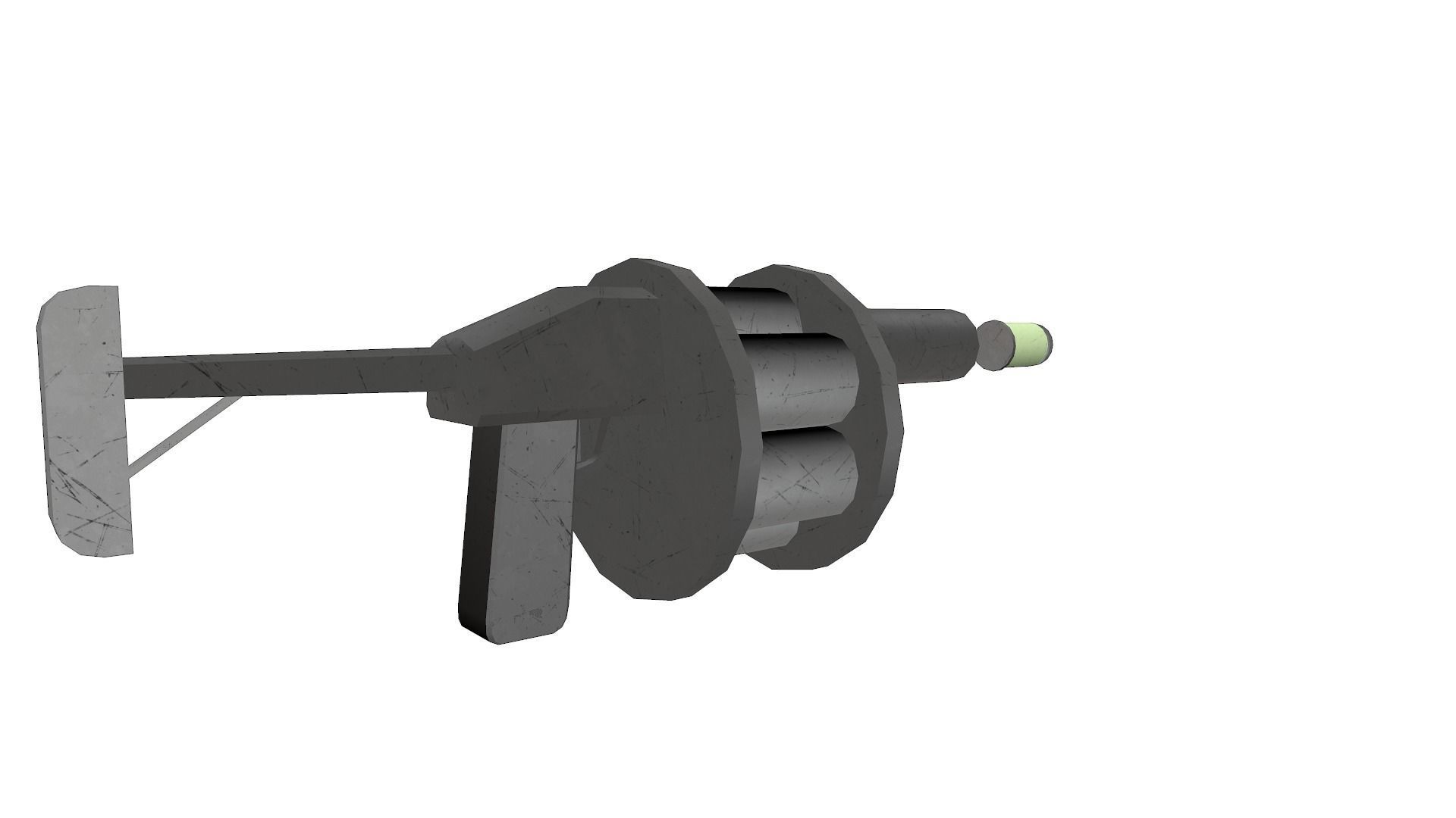 Low Poly Gun Pack Low-poly 3D model_27