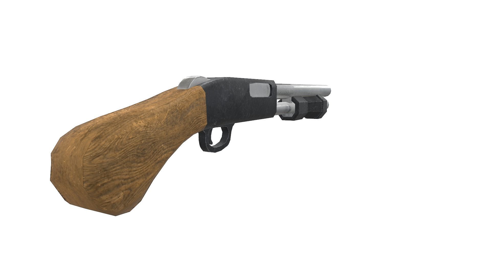 Low Poly Gun Pack Low-poly 3D model_6