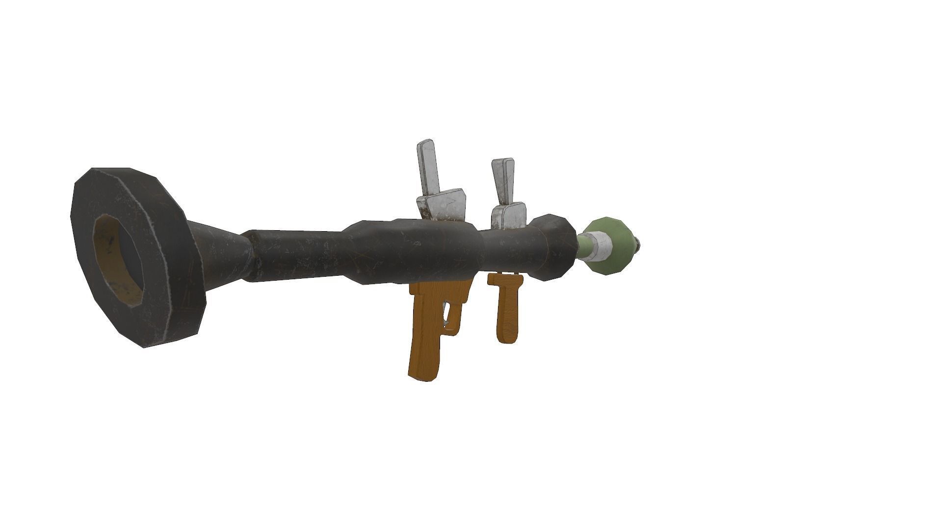 Low Poly Gun Pack Low-poly 3D model_33