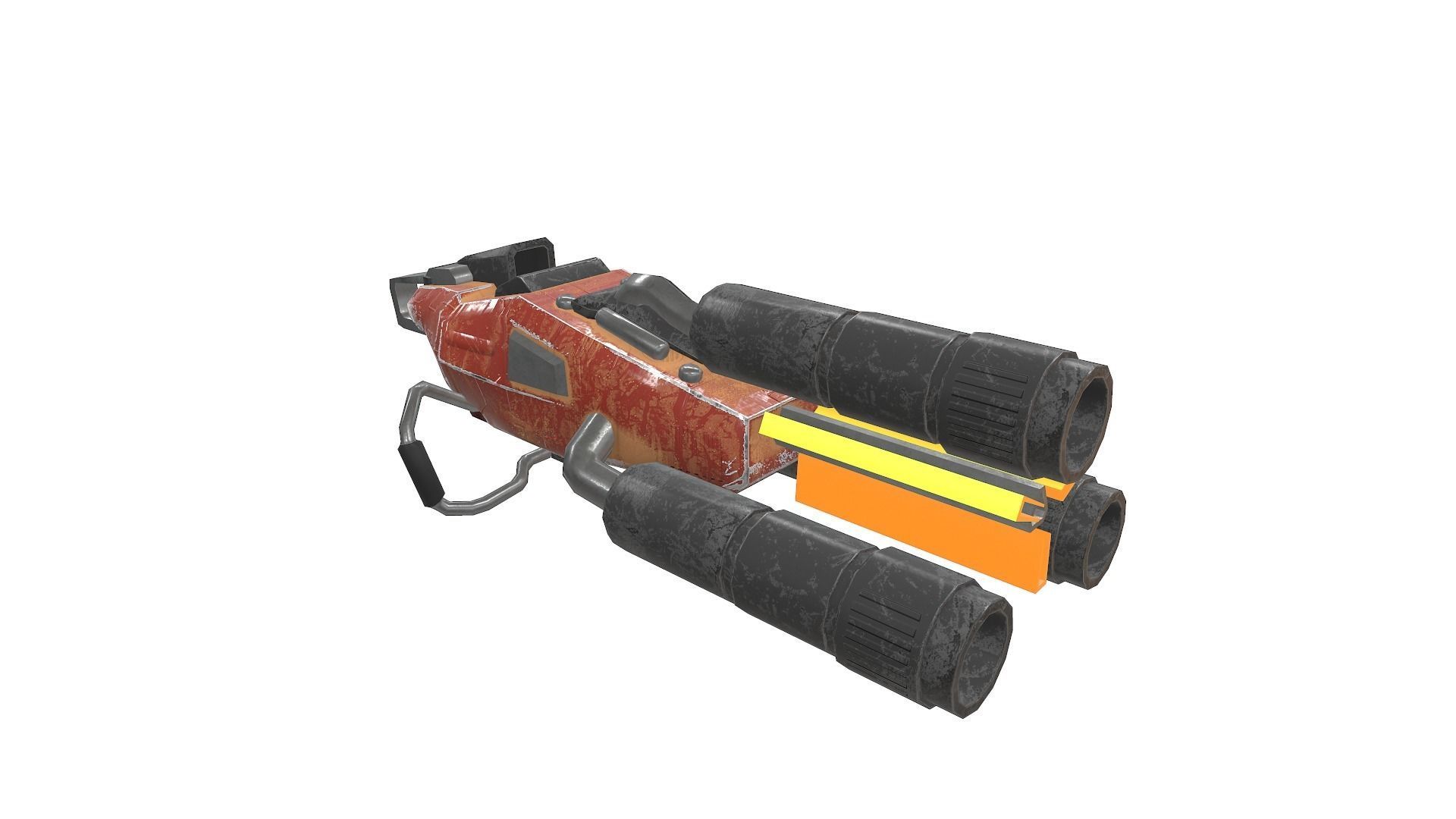 Low Poly Gun Pack Low-poly 3D model_47