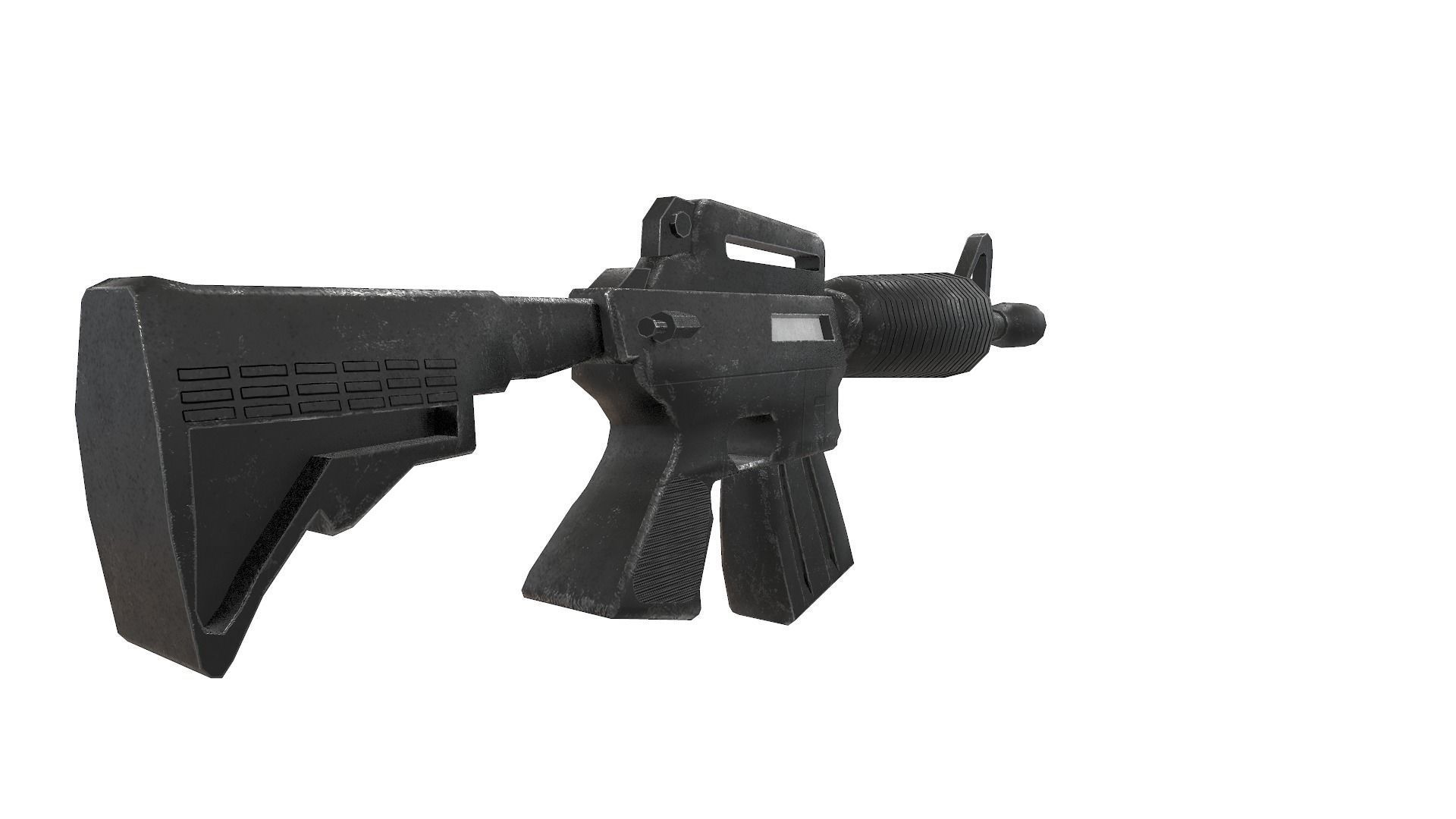 Low Poly Gun Pack Low-poly 3D model_9