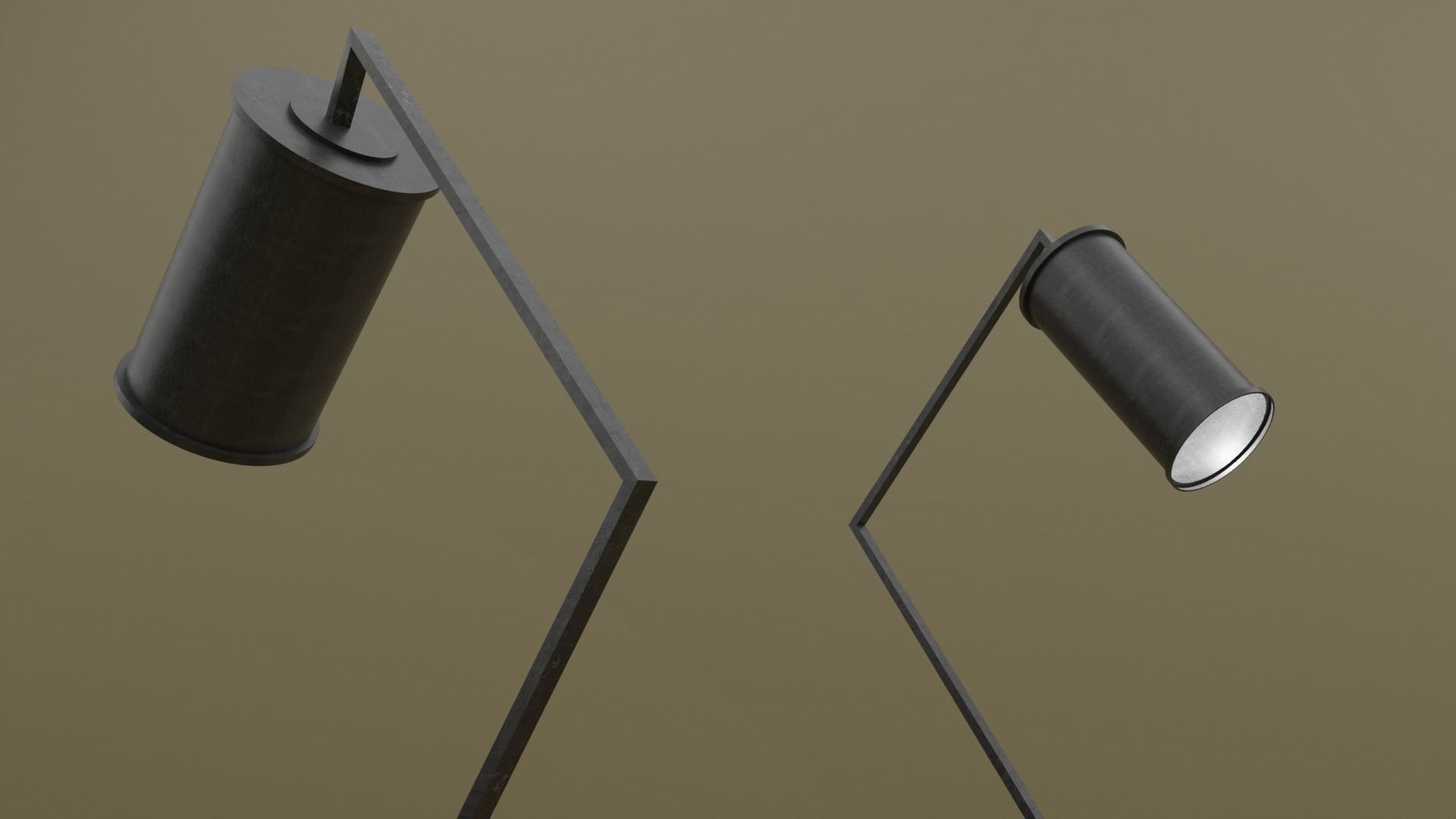 COFFE LAMP Low-poly 3D model_2