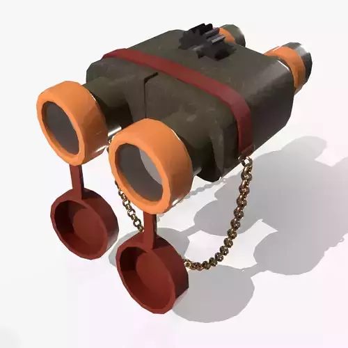 Binoculars 3D Model with PBR texturing