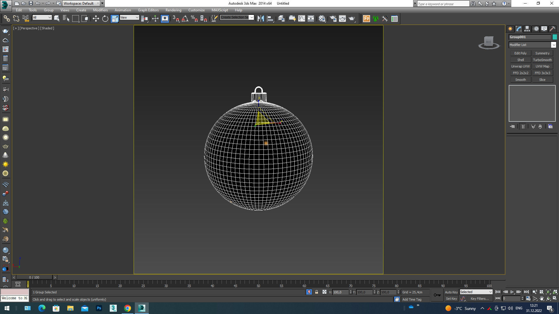 christmas ball 3D model_5