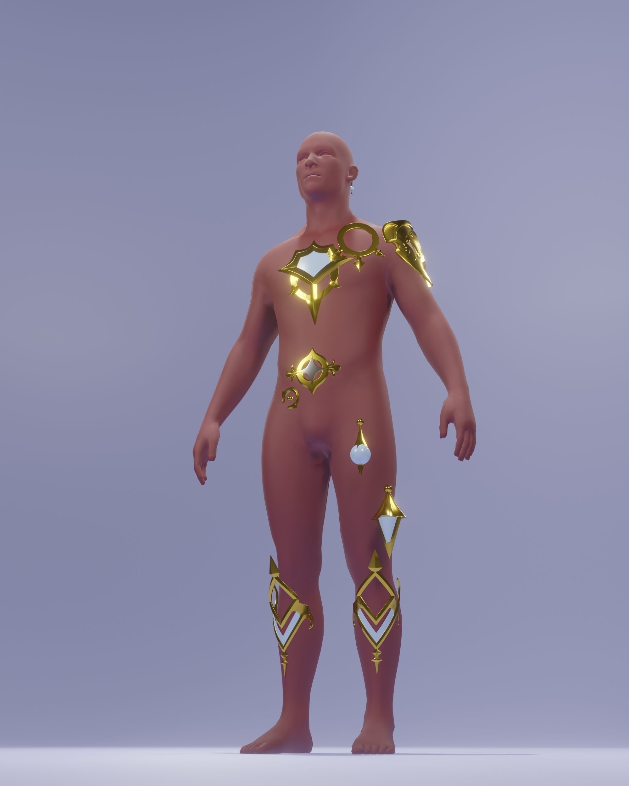 Genshin Impact Aether Cosplay Set 3D print model_2