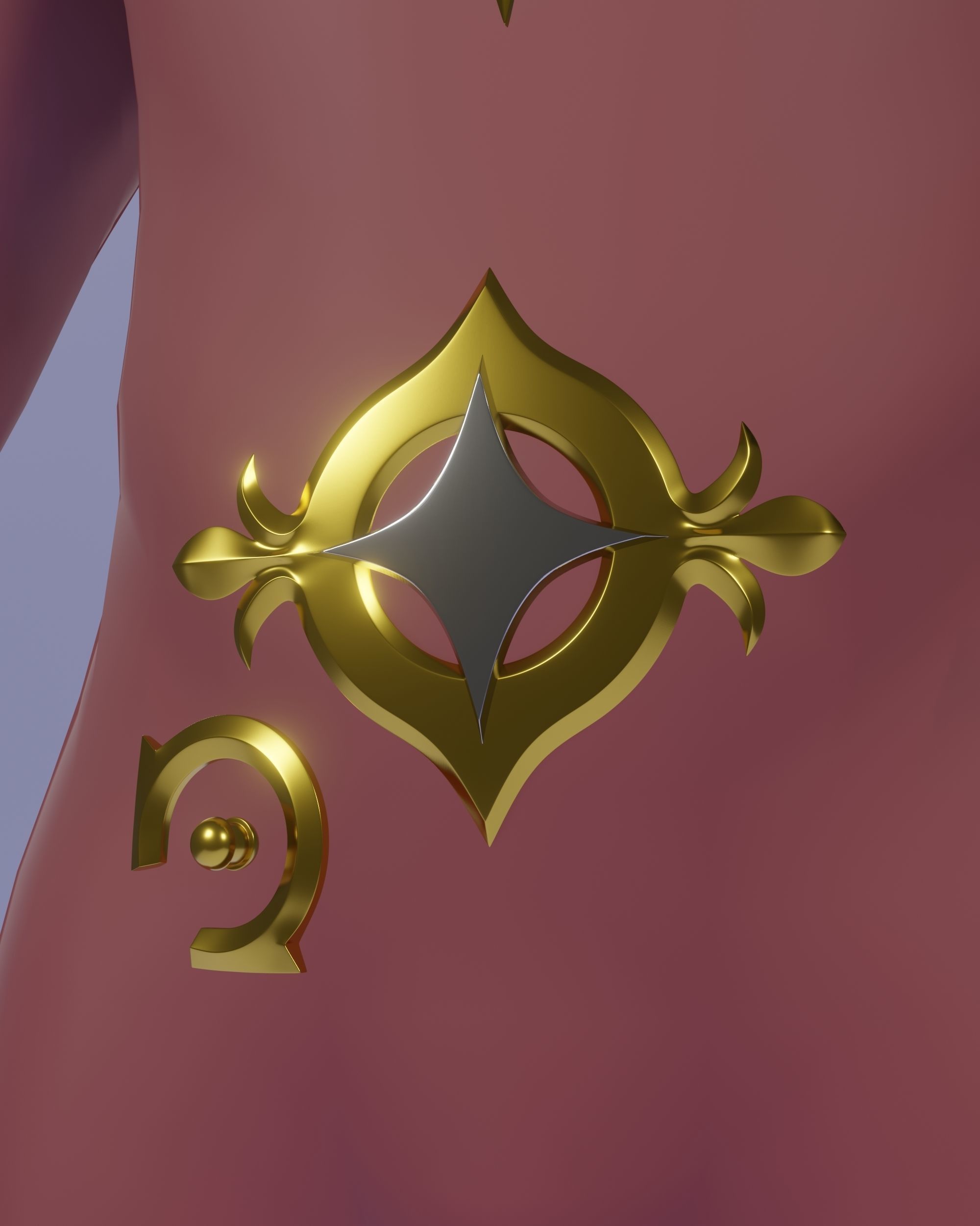 Genshin Impact Aether Cosplay Set 3D print model_14