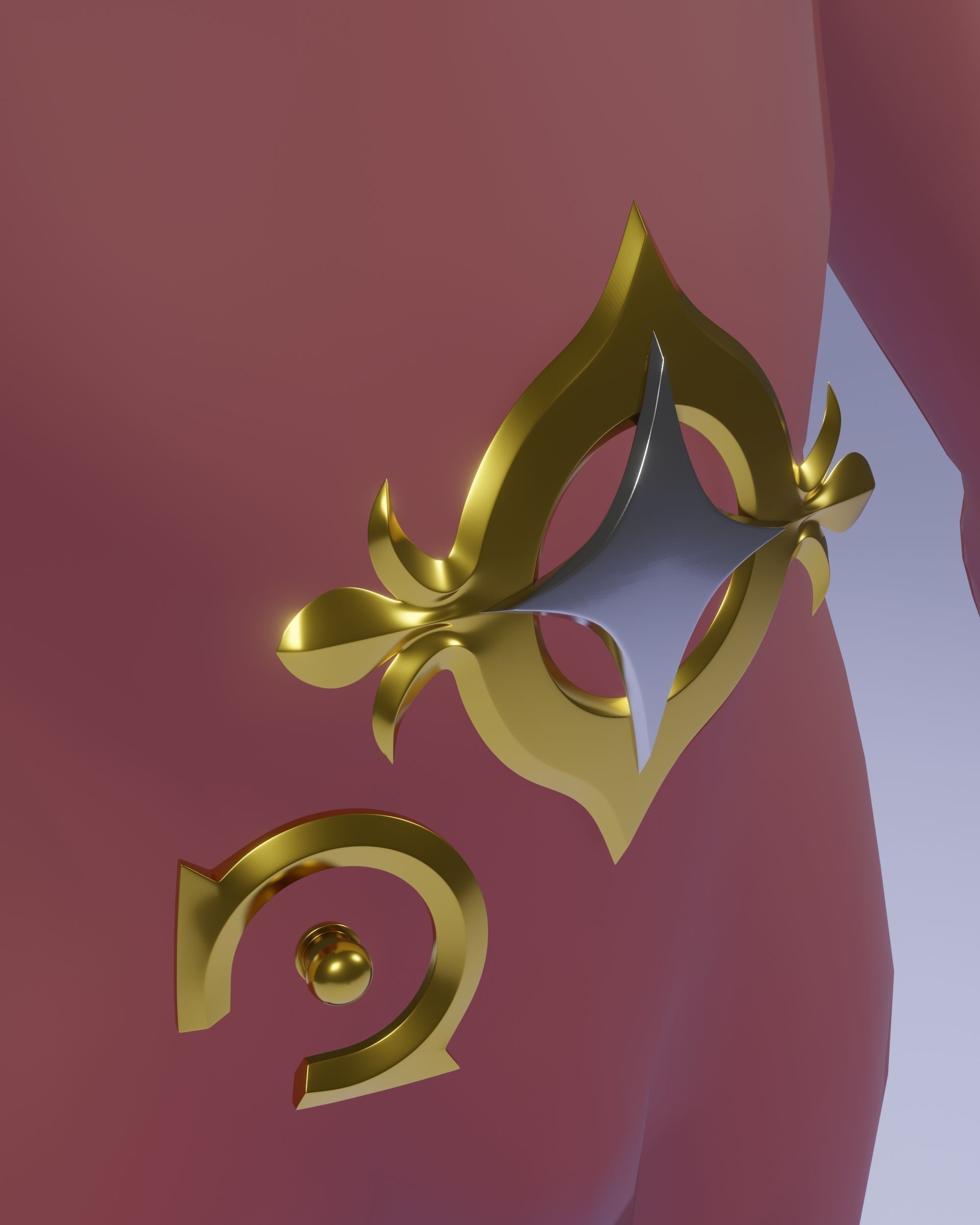 Genshin Impact Aether Cosplay Set 3D print model_9