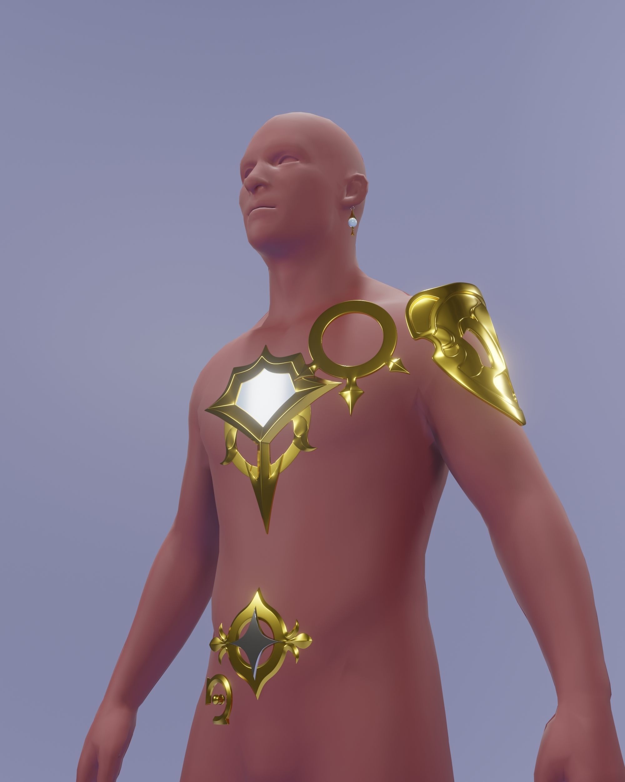 Genshin Impact Aether Cosplay Set 3D print model_4
