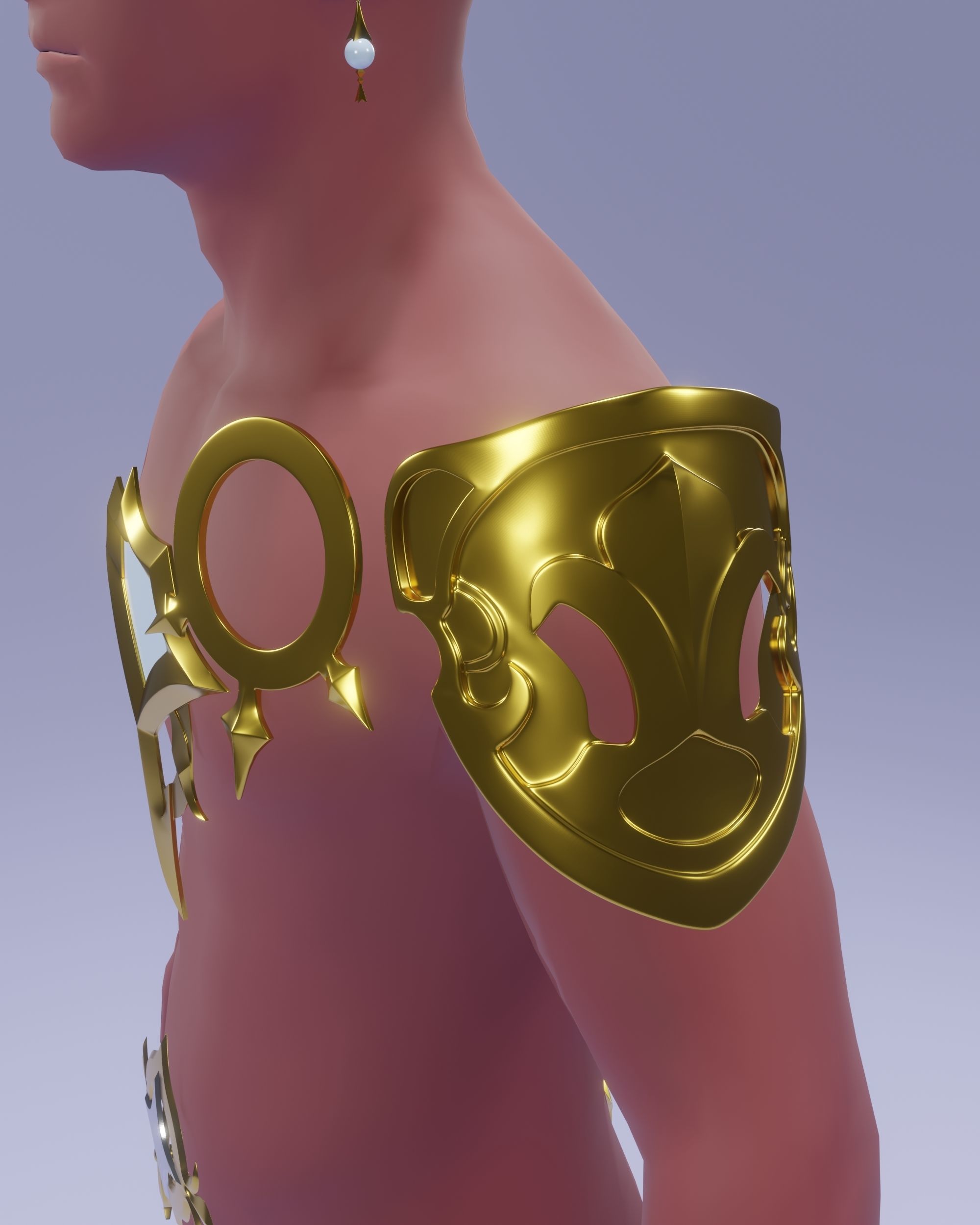 Genshin Impact Aether Cosplay Set 3D print model_16