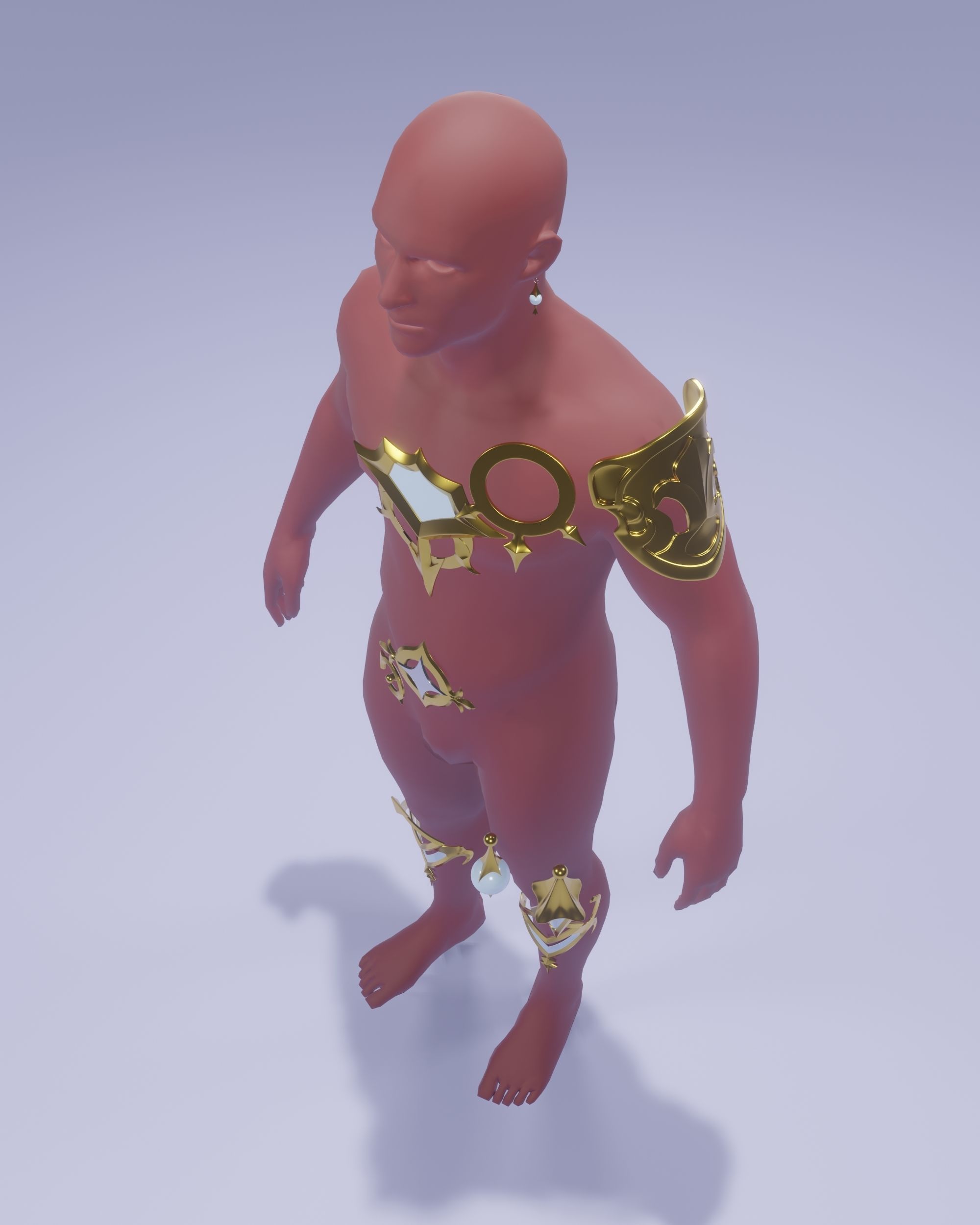 Genshin Impact Aether Cosplay Set 3D print model_13