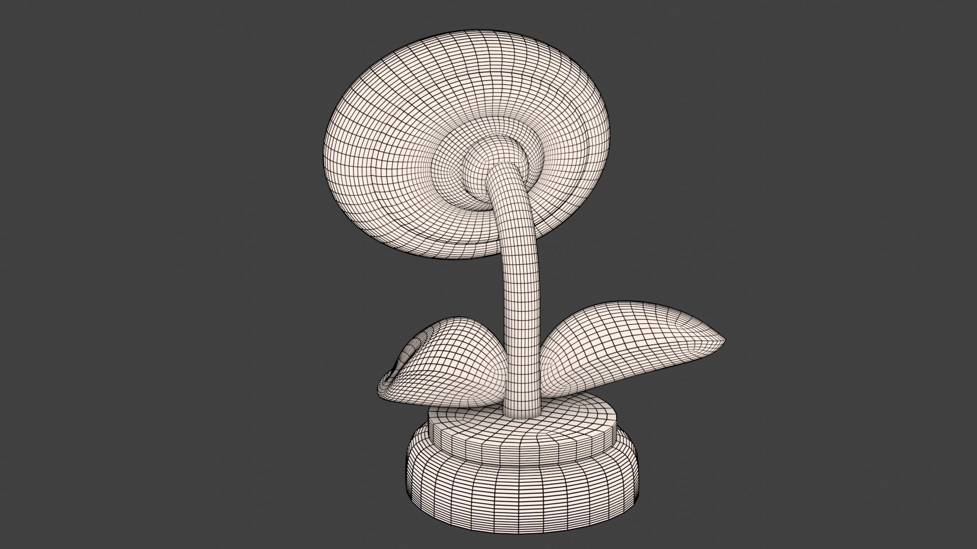 Fire Flower Low-poly 3D model_15